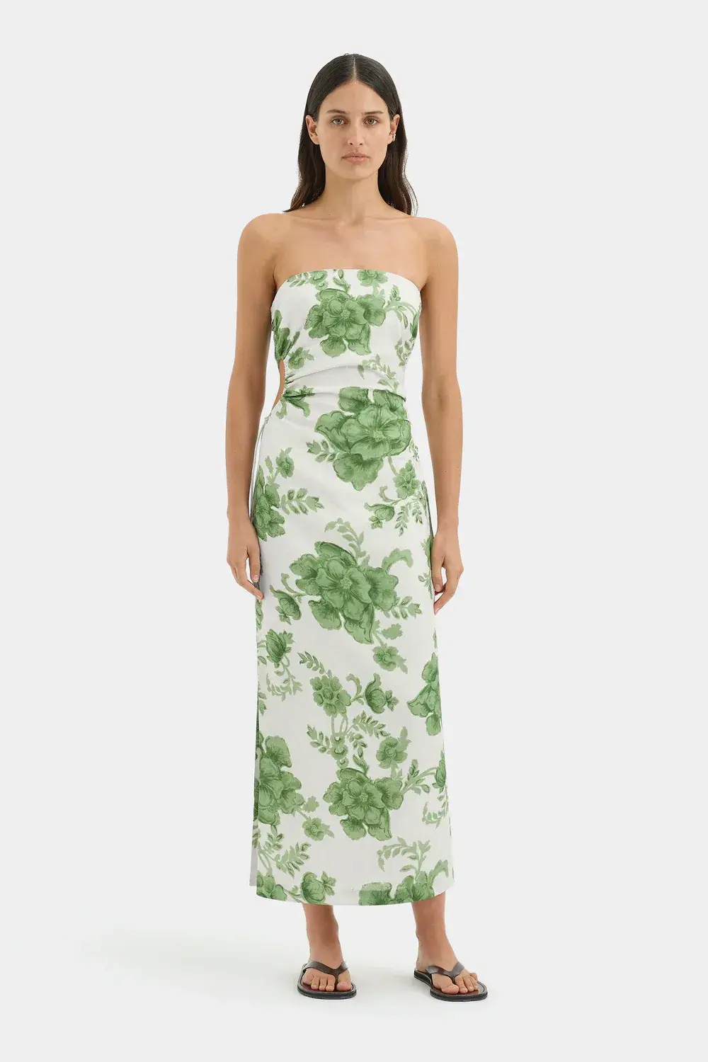 Sir Gardella Strapless Midi Dress for rent on The Volte - main image