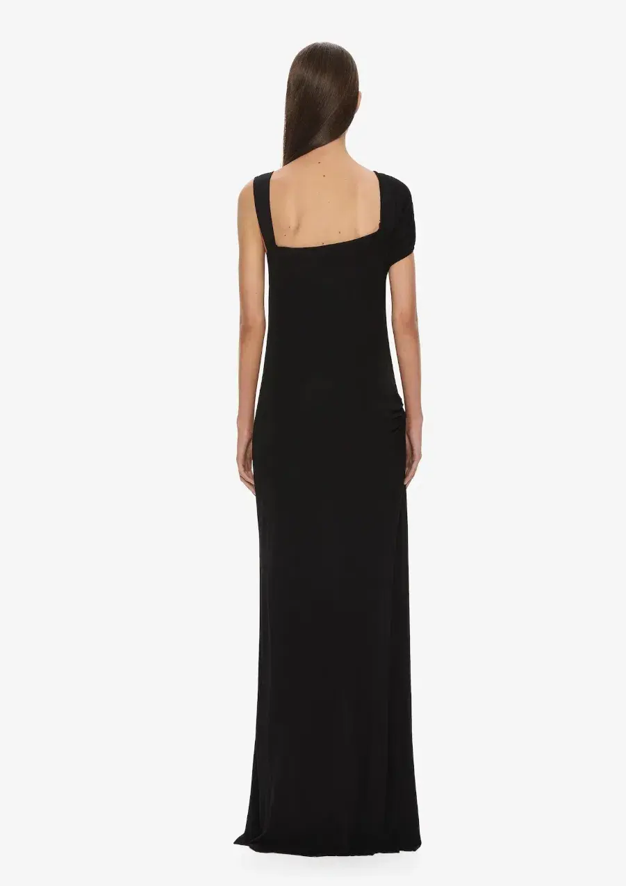 Christopher Esber Veer Spiral Crystal Draped Jersey Dress Black Size 10 - Image 2