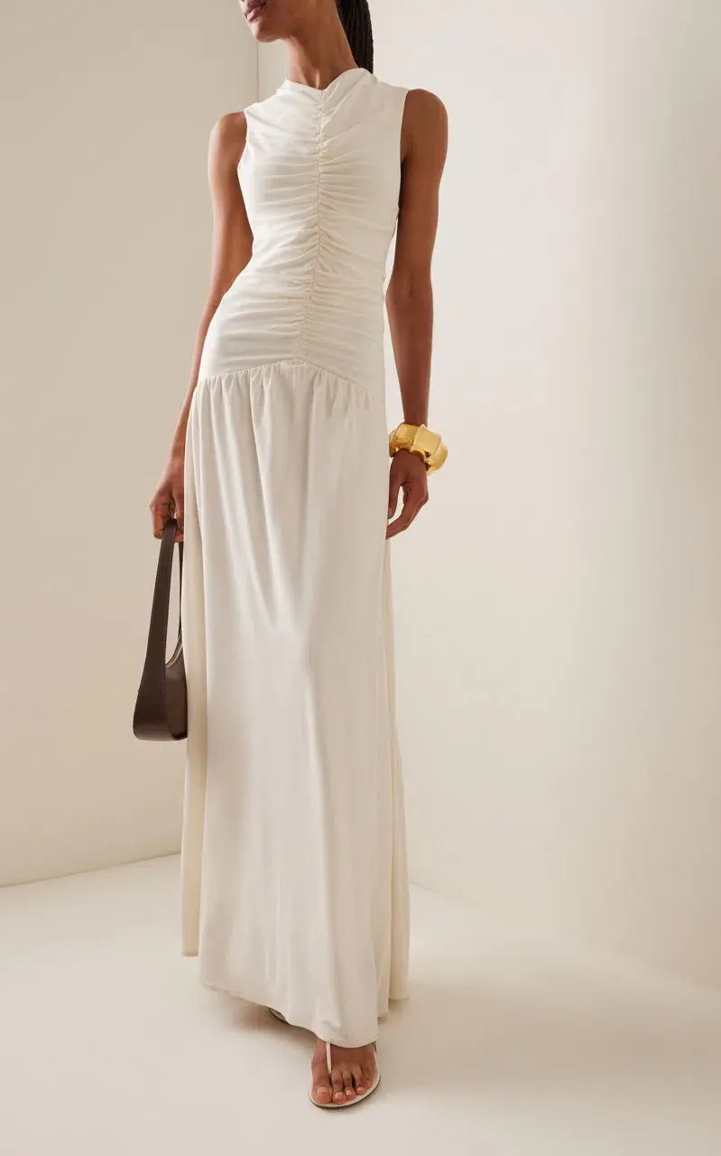 ANNA QUAN Fleur Maxi Dress Vanilla Cream 8  - Image 1