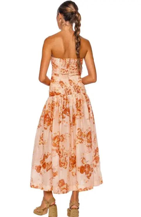 Zimmerman Cascadian Strapless Midi Dress - Size 10 - Image 3