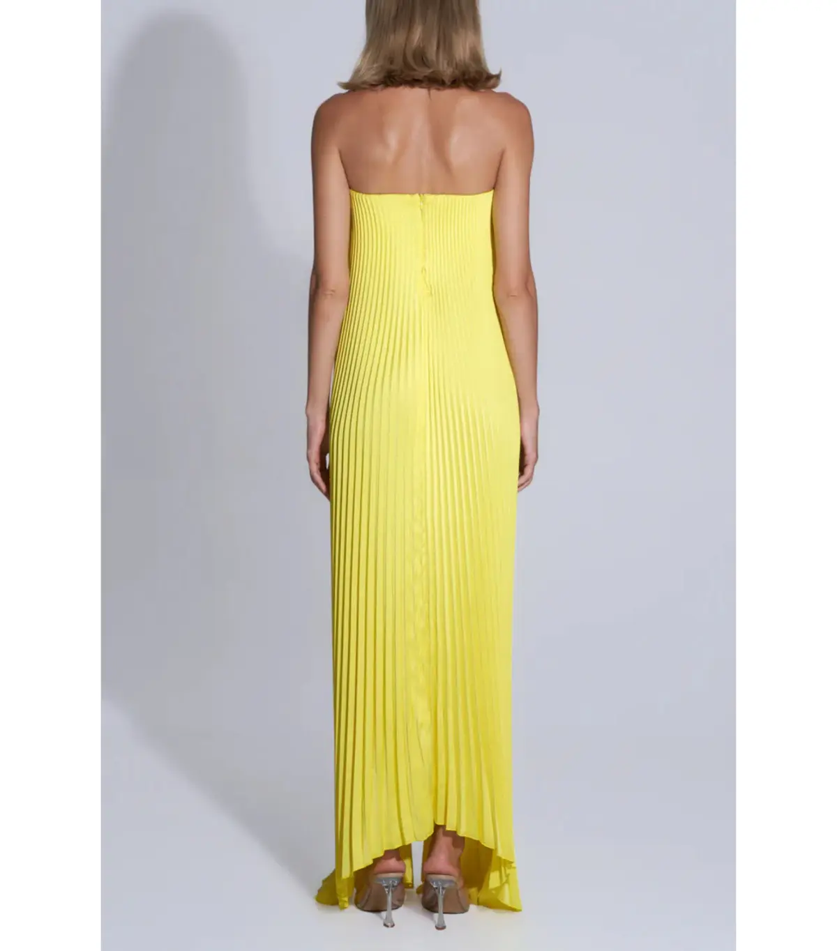 L'Idee Black Tie Maxi Gown in Limone Size AU 6 - Image 2