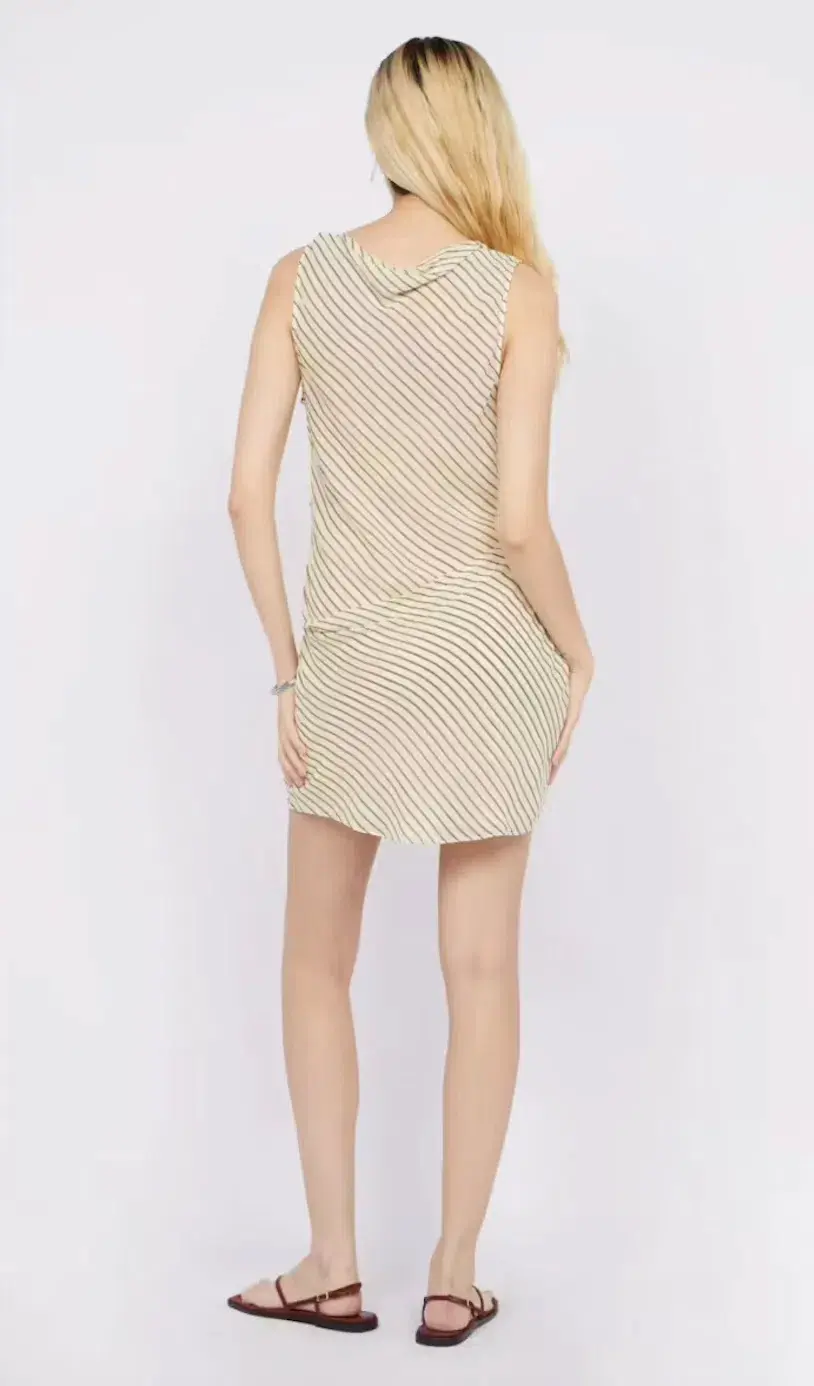 Bec + Bridge Anise Asym Mini Dress in Butter + Plum Size AU 10 - Image 3