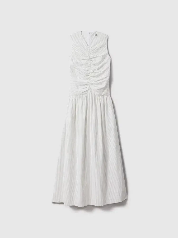 ANNA QUAN Arabella Maxi Dress Taupe Stripe 8 for rent on The Volte - main image