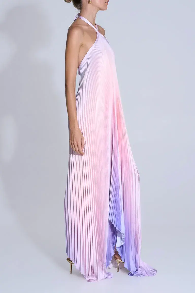 L'Idée Deesse Maxi Gown Lilas Ombre Size 8 - Image 2