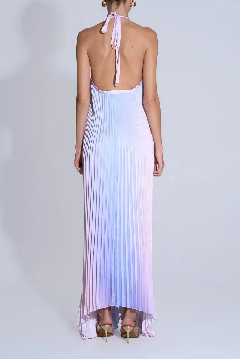L'Idée Deesse Maxi Gown Lilas Ombre Size 8 - Image 3
