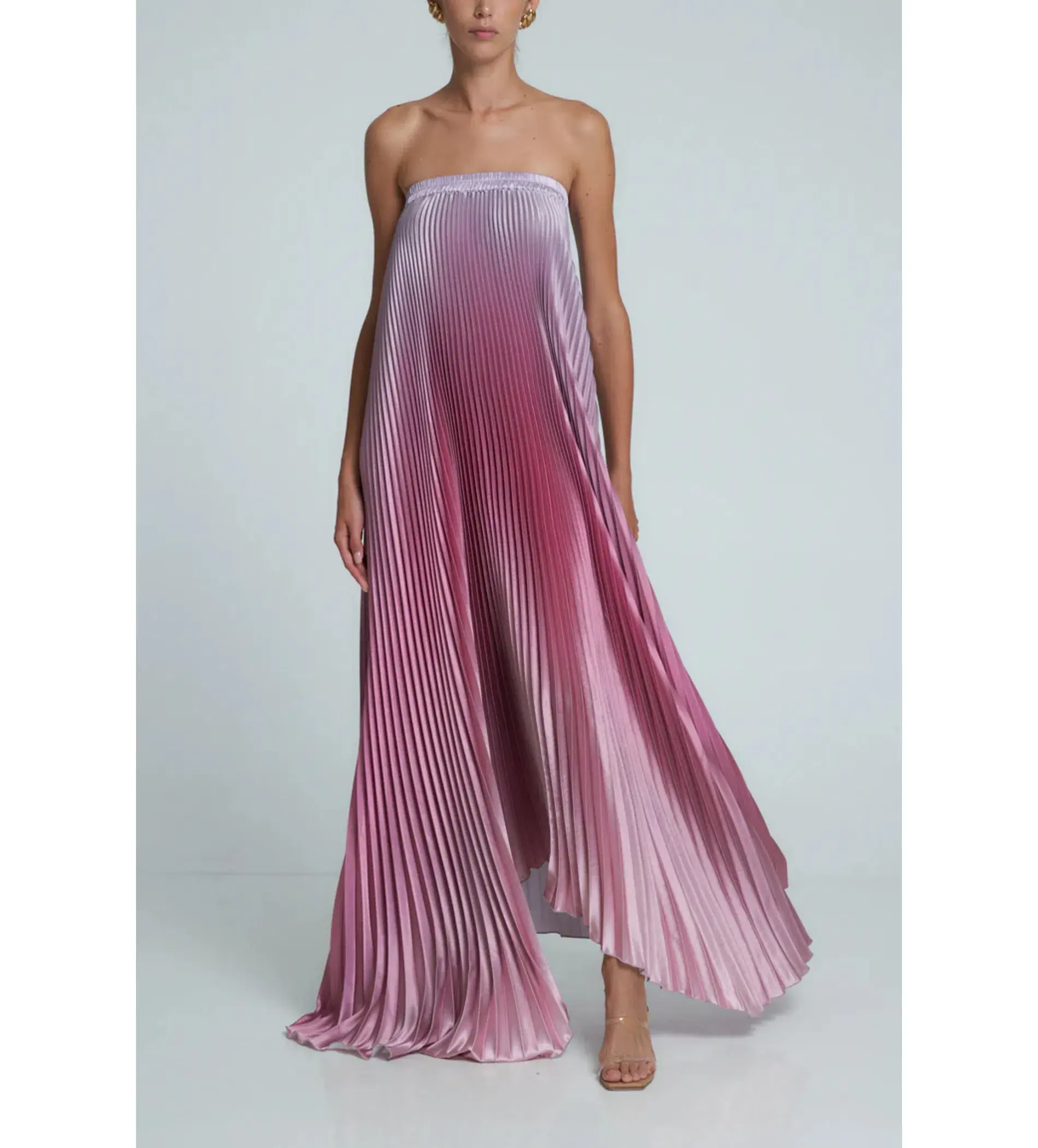 L'idee Bisous Strapless Maxi Gown Mauve Ombre Size AU 12 - Image 2