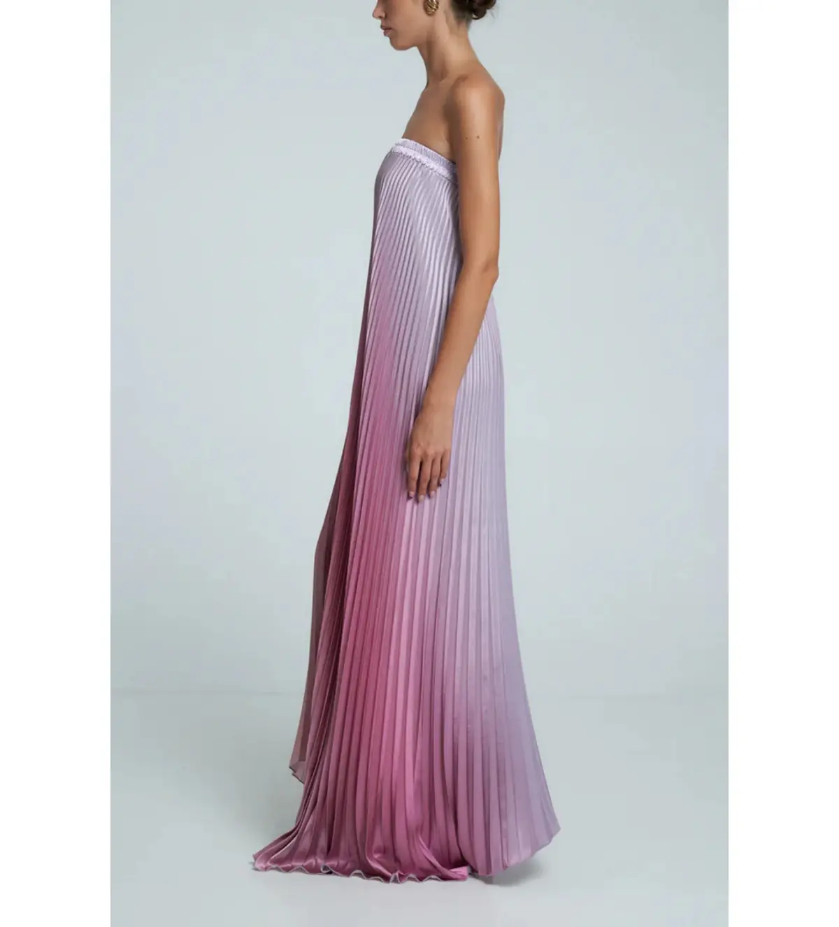 L'idee Bisous Strapless Maxi Gown Mauve Ombre Size AU 12 - Image 3