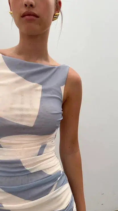 Sheike Ocean Breeze Mesh Dress sz12 - Image 4