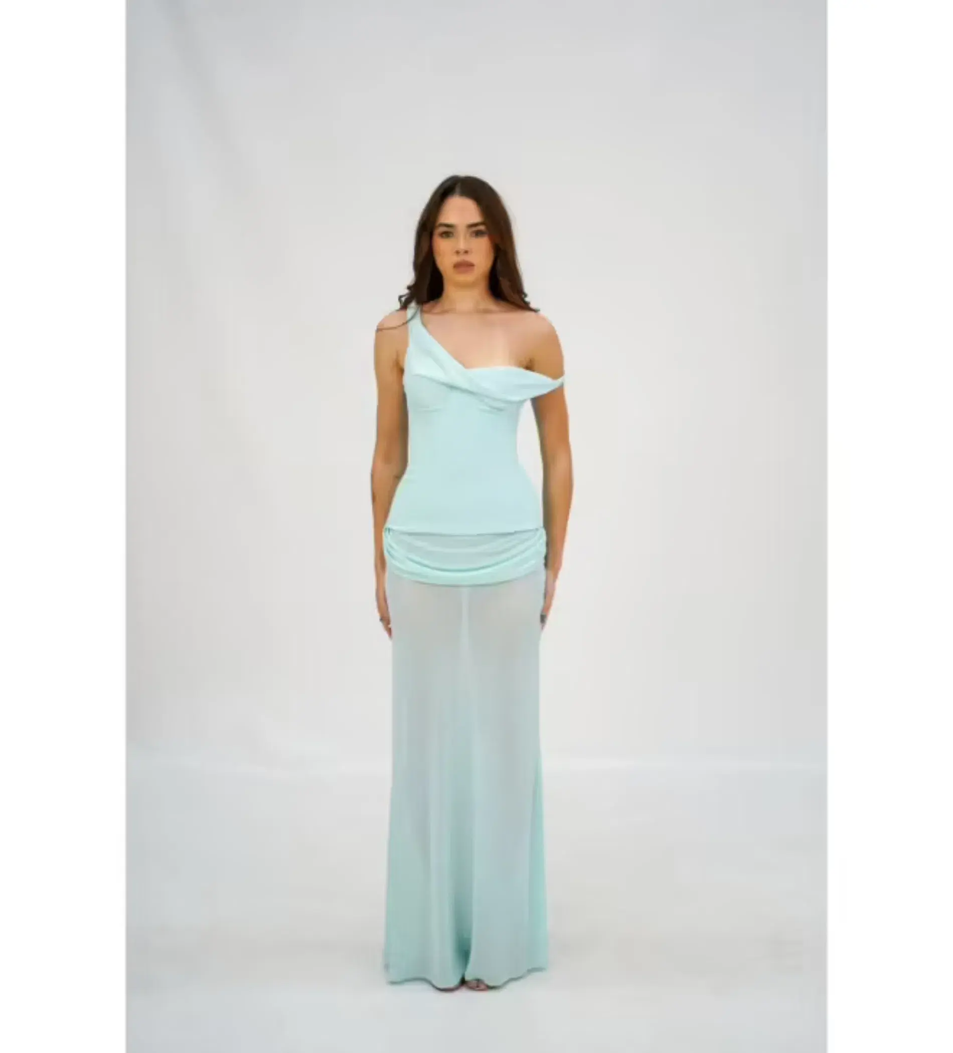 Natalie Rolt Cadence Maxi Gown Baby Blue Size 8 - Image 1