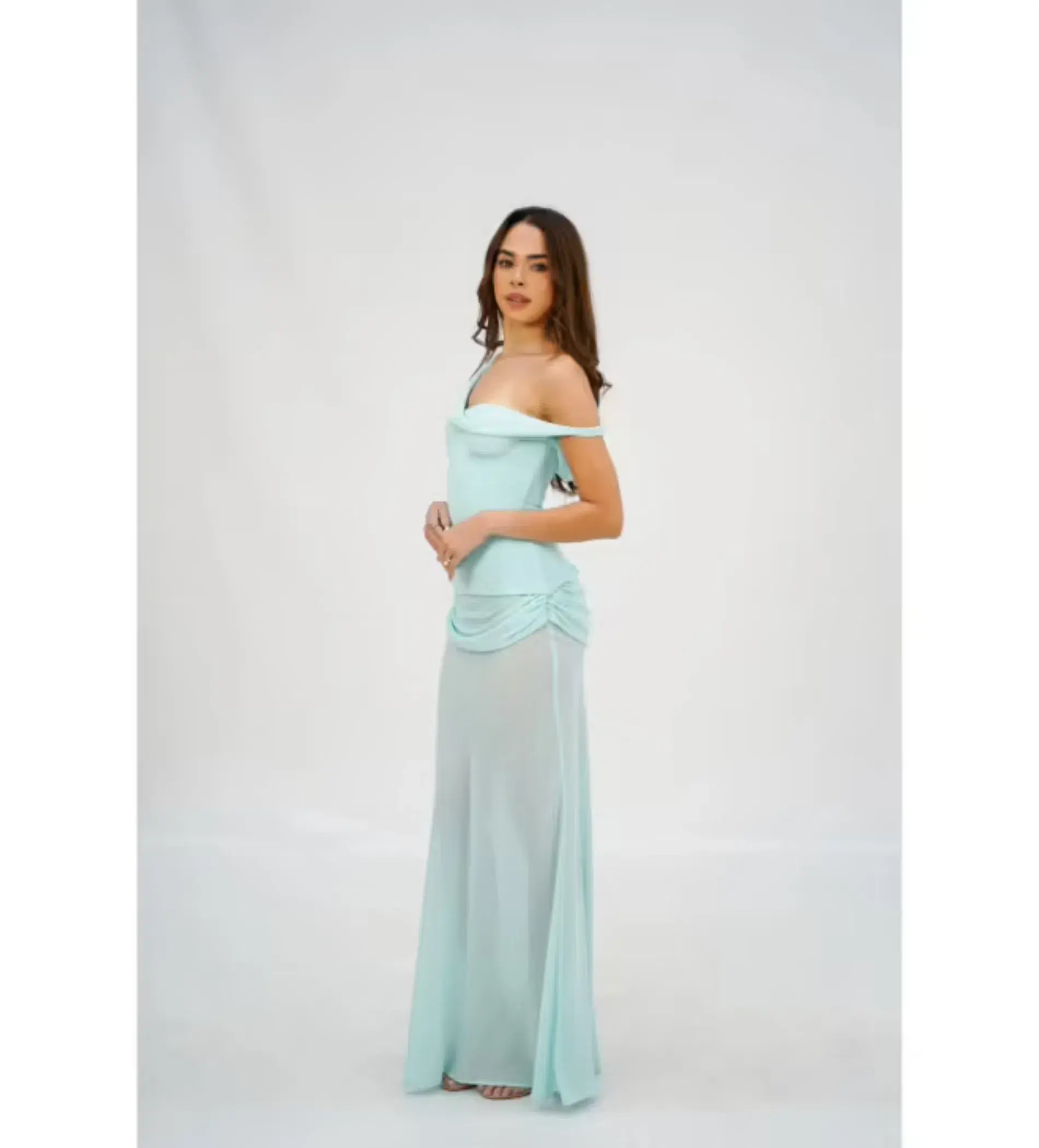 Natalie Rolt Cadence Maxi Gown Baby Blue Size 8 - Image 2