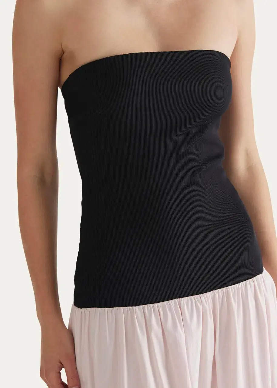 ANNA QUAN Amyra Strapless Dress Peony Pink 6 - Image 3