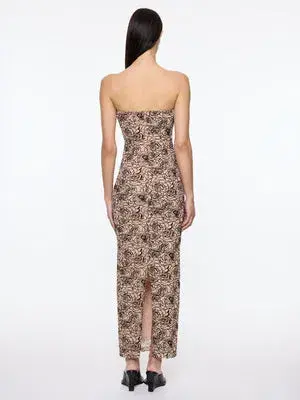 Paris Georgia Audrey Dress | Black/Nude Size S for rent on The Volte - main image