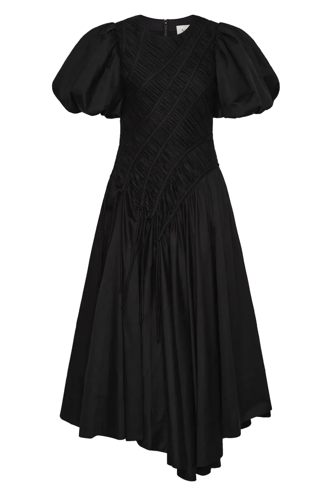 Aje Wisteria Midi Dress Black 12  for rent on The Volte - main image