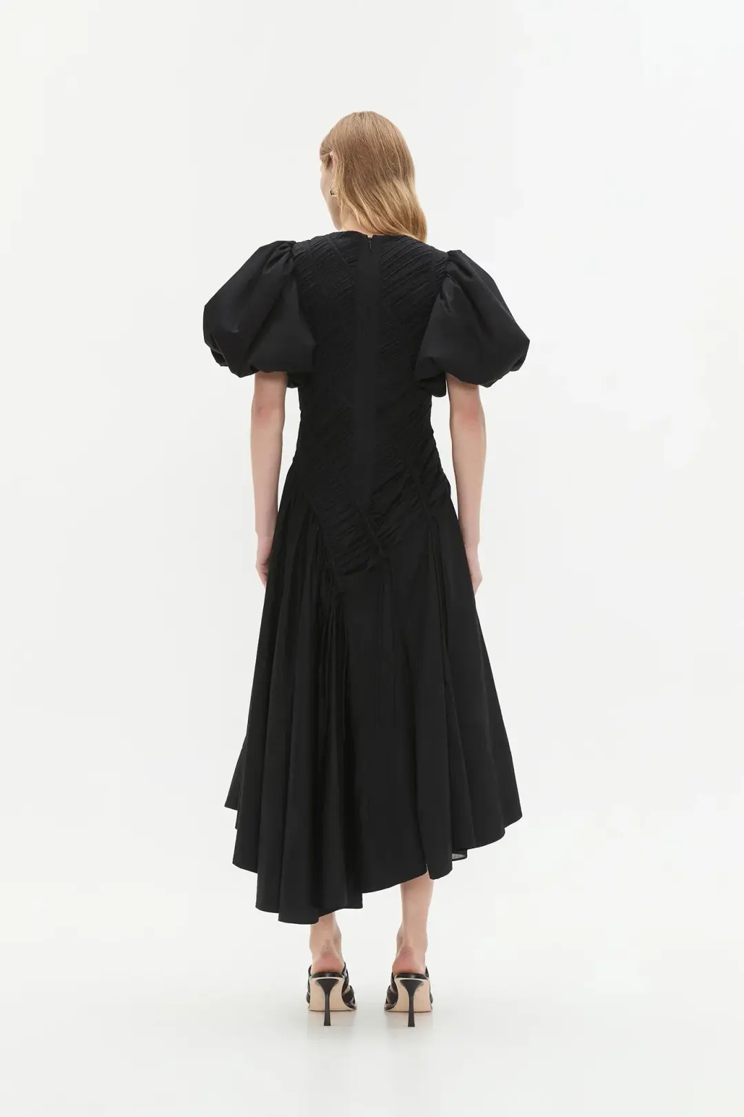 Aje Wisteria Midi Dress Black 12  for rent on The Volte - main image