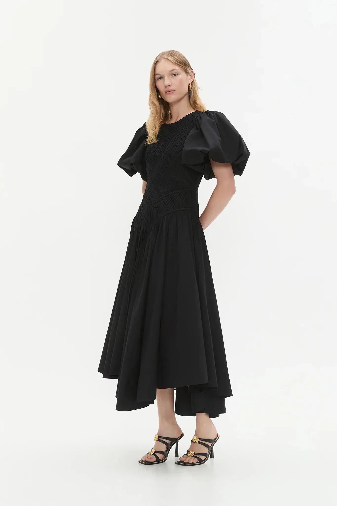 Aje Wisteria Midi Dress Black 12  - Image 3