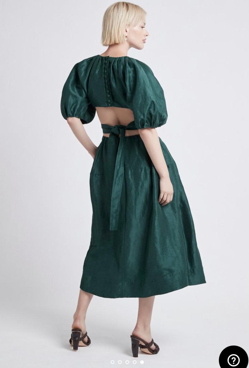 Aje Mimosa Cutout Dress Emerald Size 8 - Image 2