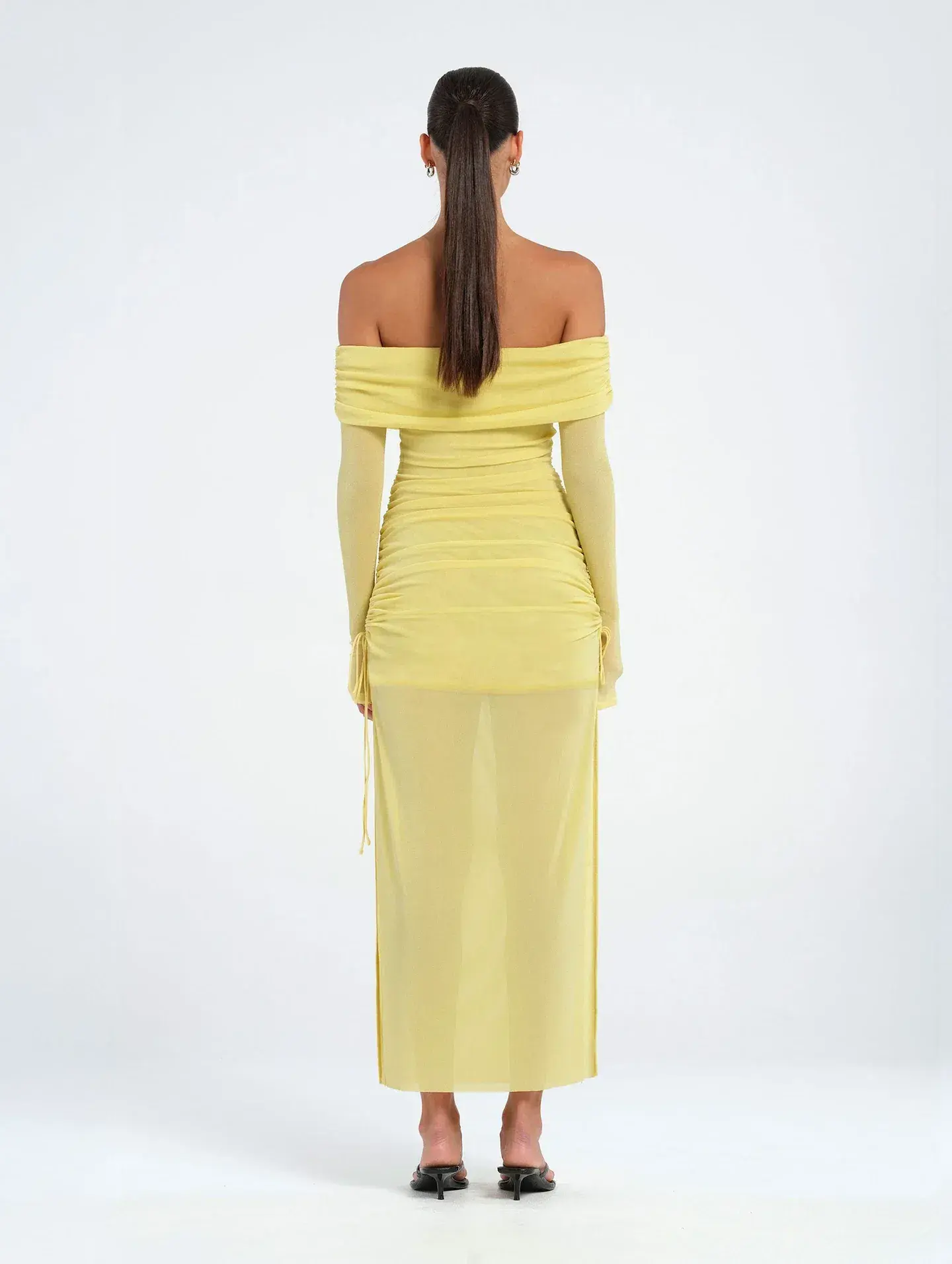 Benni Blaire Midi Dress Lemon Size 6 - Image 2