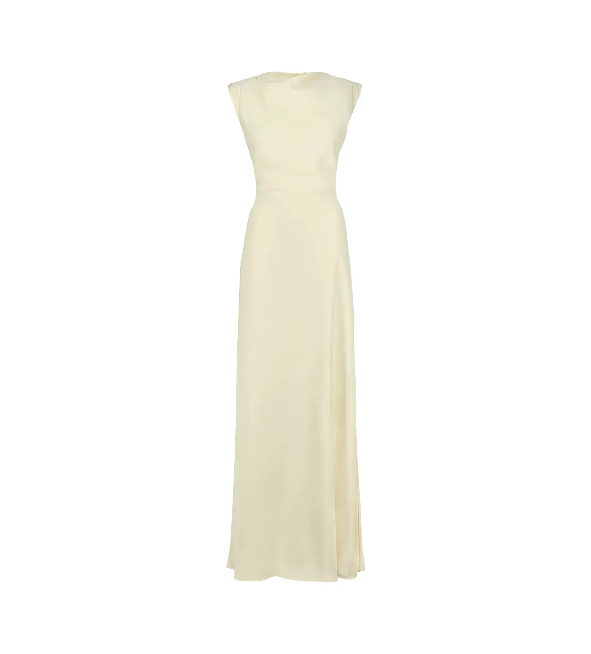 Odd Muse The Ultimate Muse Drape Back Maxi Dress Butter Cream Size 8 - Image 4