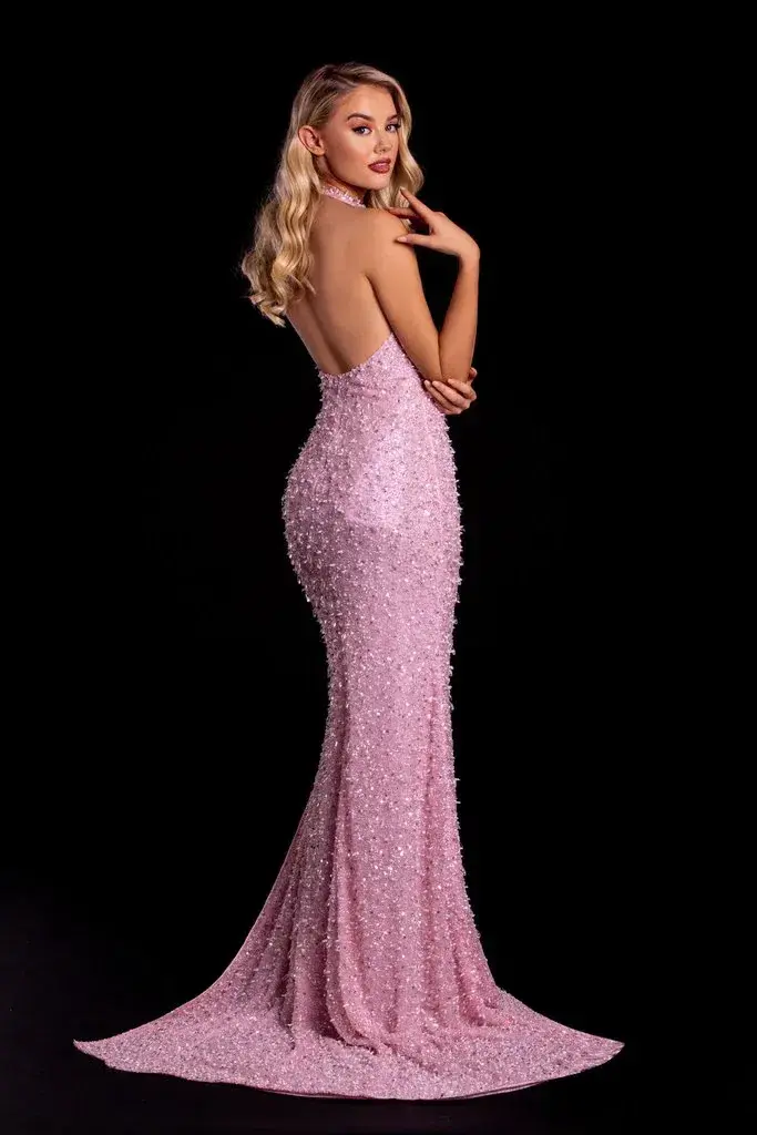 Portia and Scarlett Nalani Gown Pink Size 8 for rent on The Volte - main image