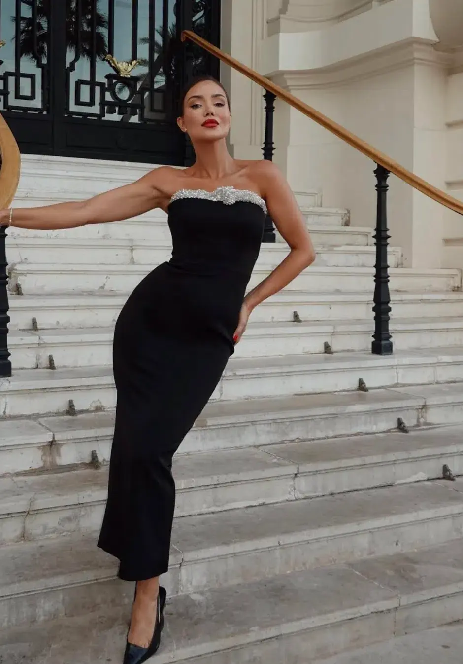 Rachel Gilbert Lorna Dress in black size 5 AU 16 for rent on The Volte - main image