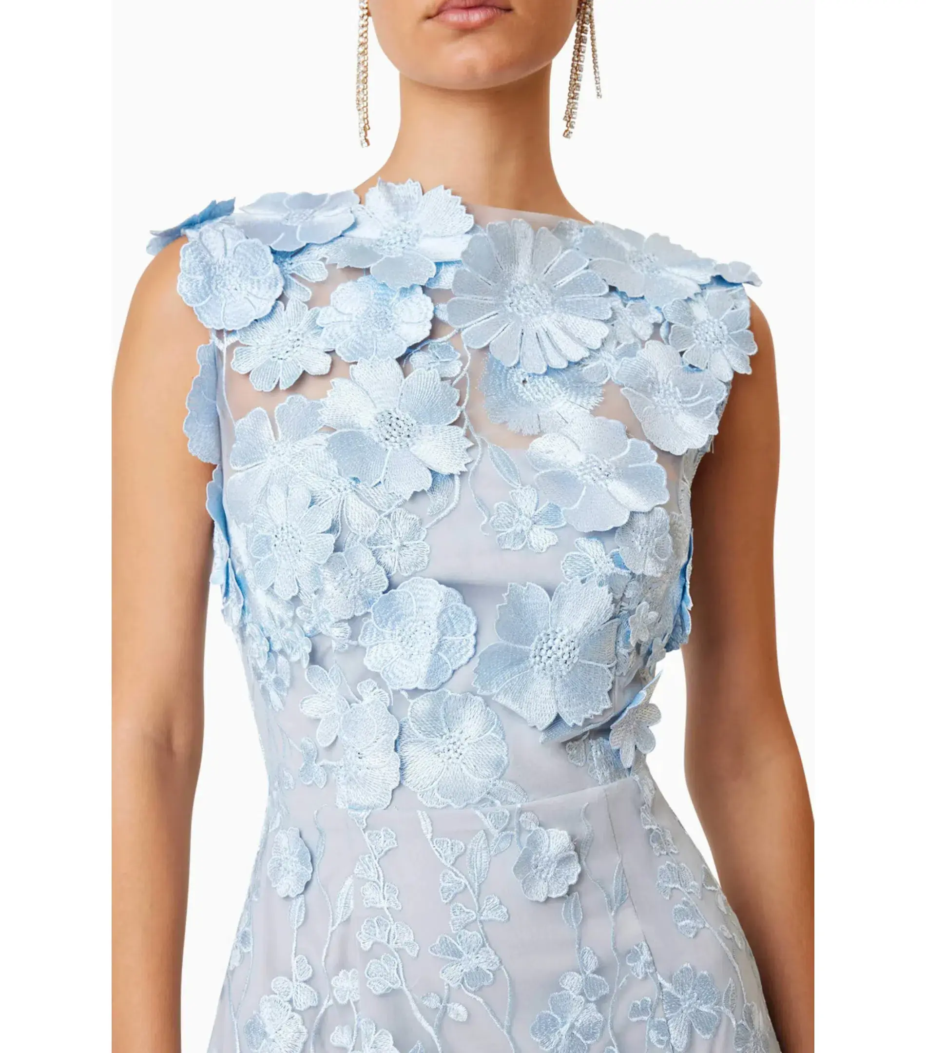 Elliatt Selene Cocktail Midi Dress Blue Size AU 4 - Image 2