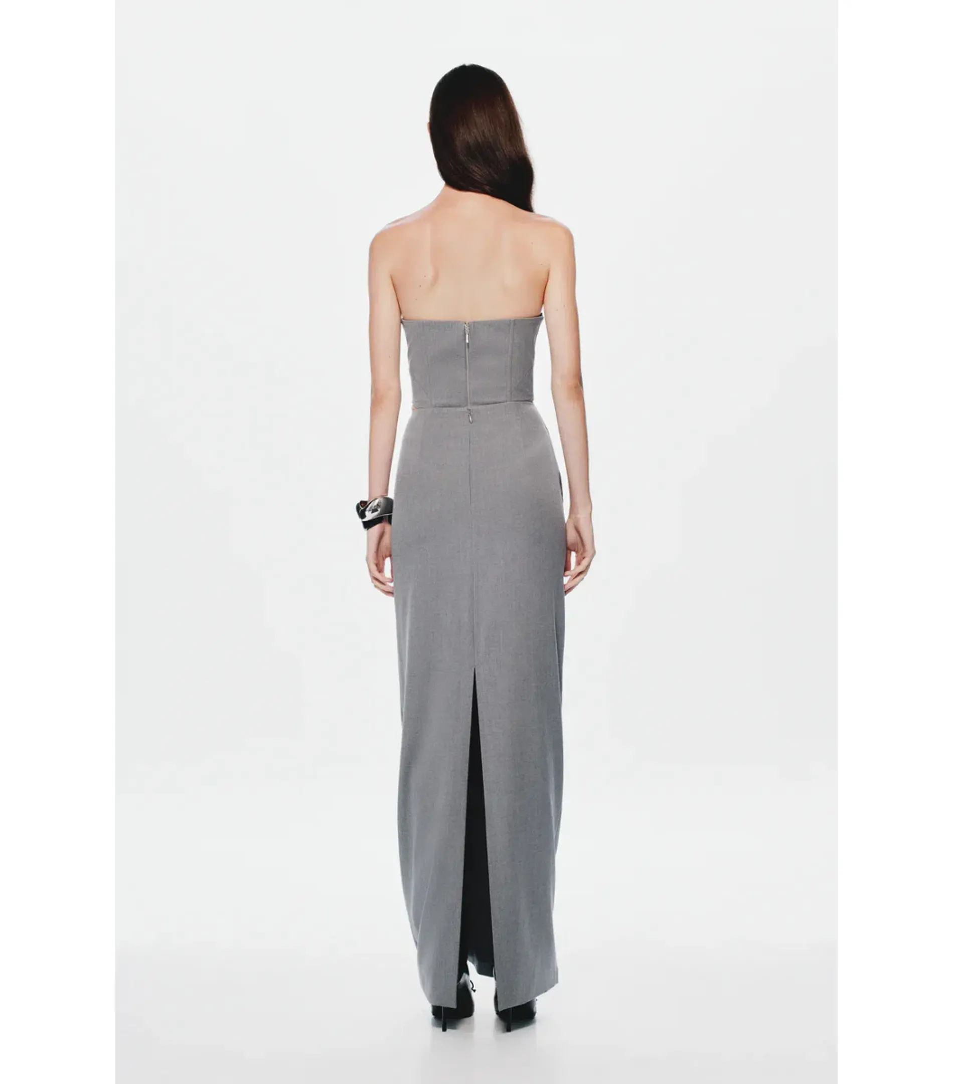 MISHA The Henri Suiting Top and Maxi Skirt Grey Size 6/XS - Image 3