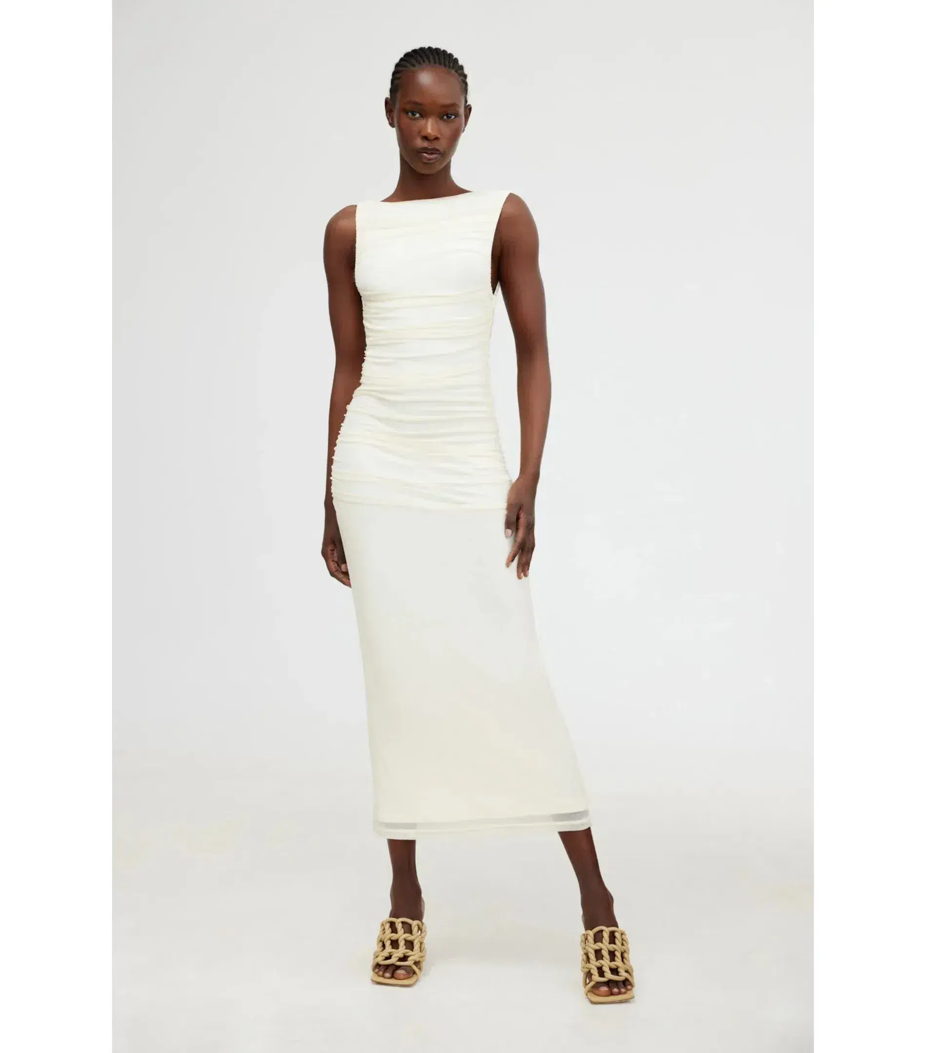 Significant Other Saria Midi Dress White Size AU 12  - Image 1