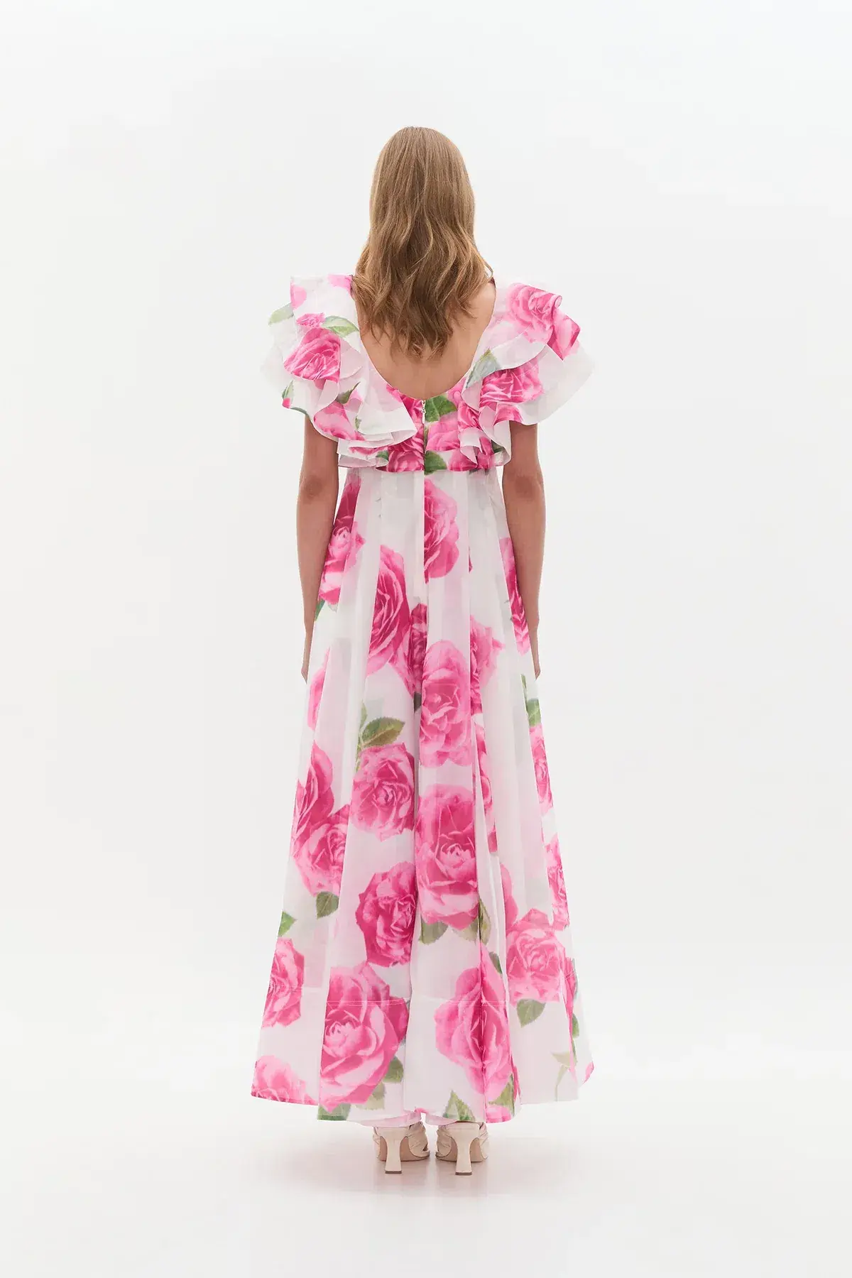 Aje Olea Maxi Dress Soft Rose Light Size AU 4 - Image 3