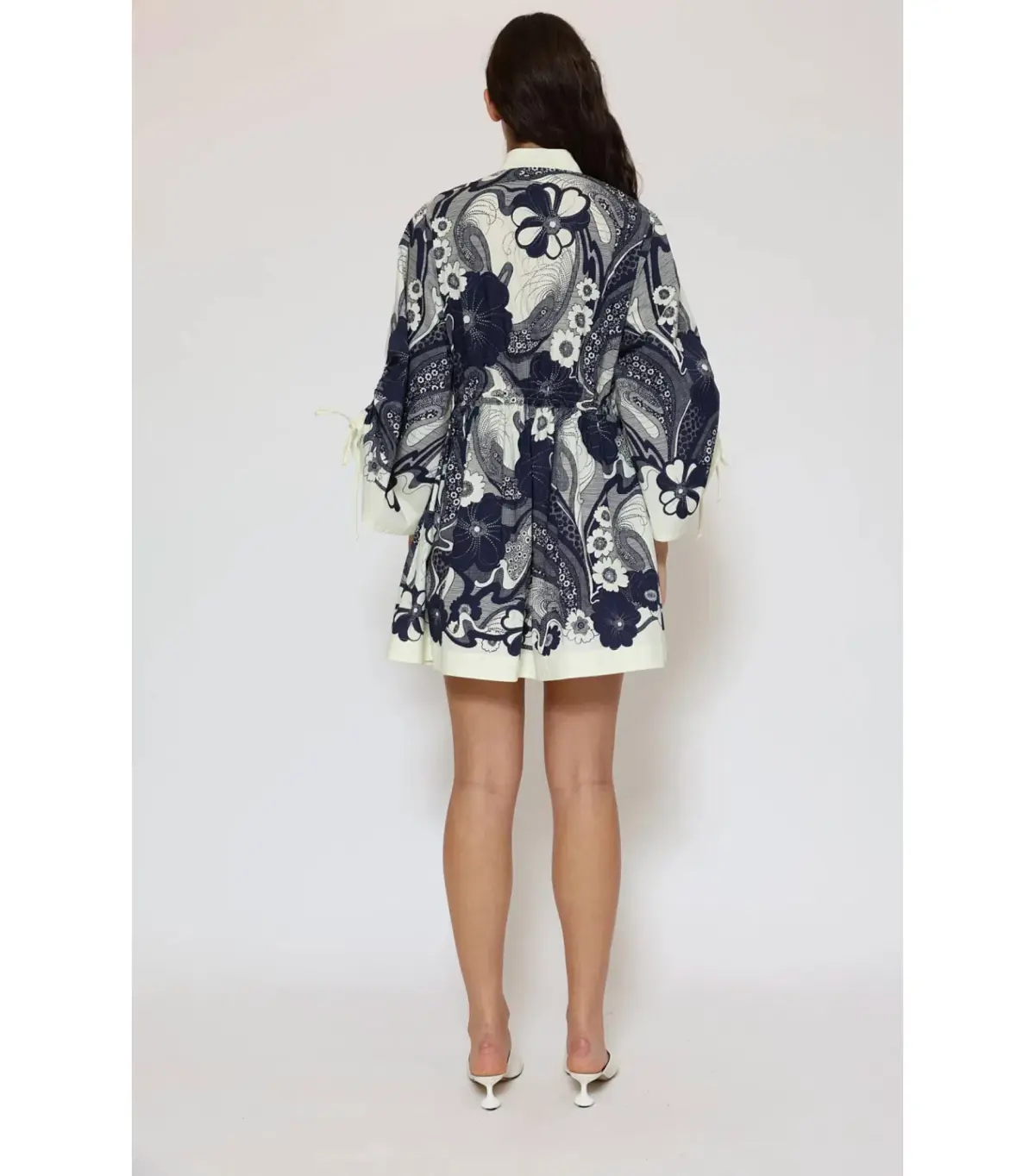 Alemais Mickey Mini Dress in Black/White Size AU 8 - Image 3