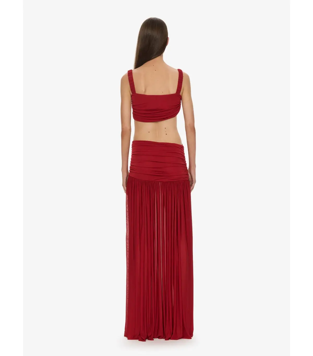 Christopher Esber Orion Separation Maxi Gown Cranberry Size AU 8 - Image 3