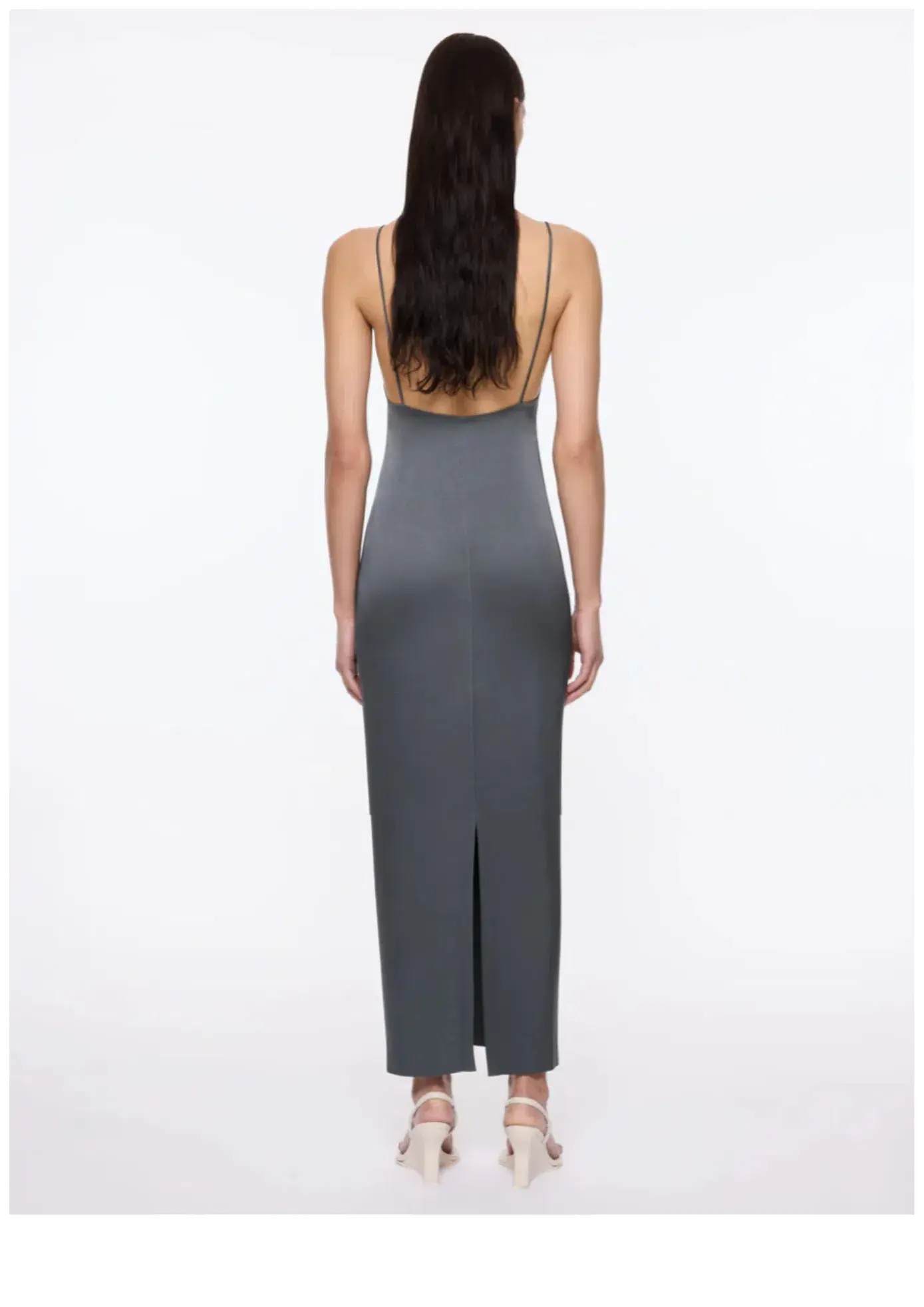 Paris Georgia Phoebe Slip Maxi Dress in Slate Size XS / AU 6 - Image 3
