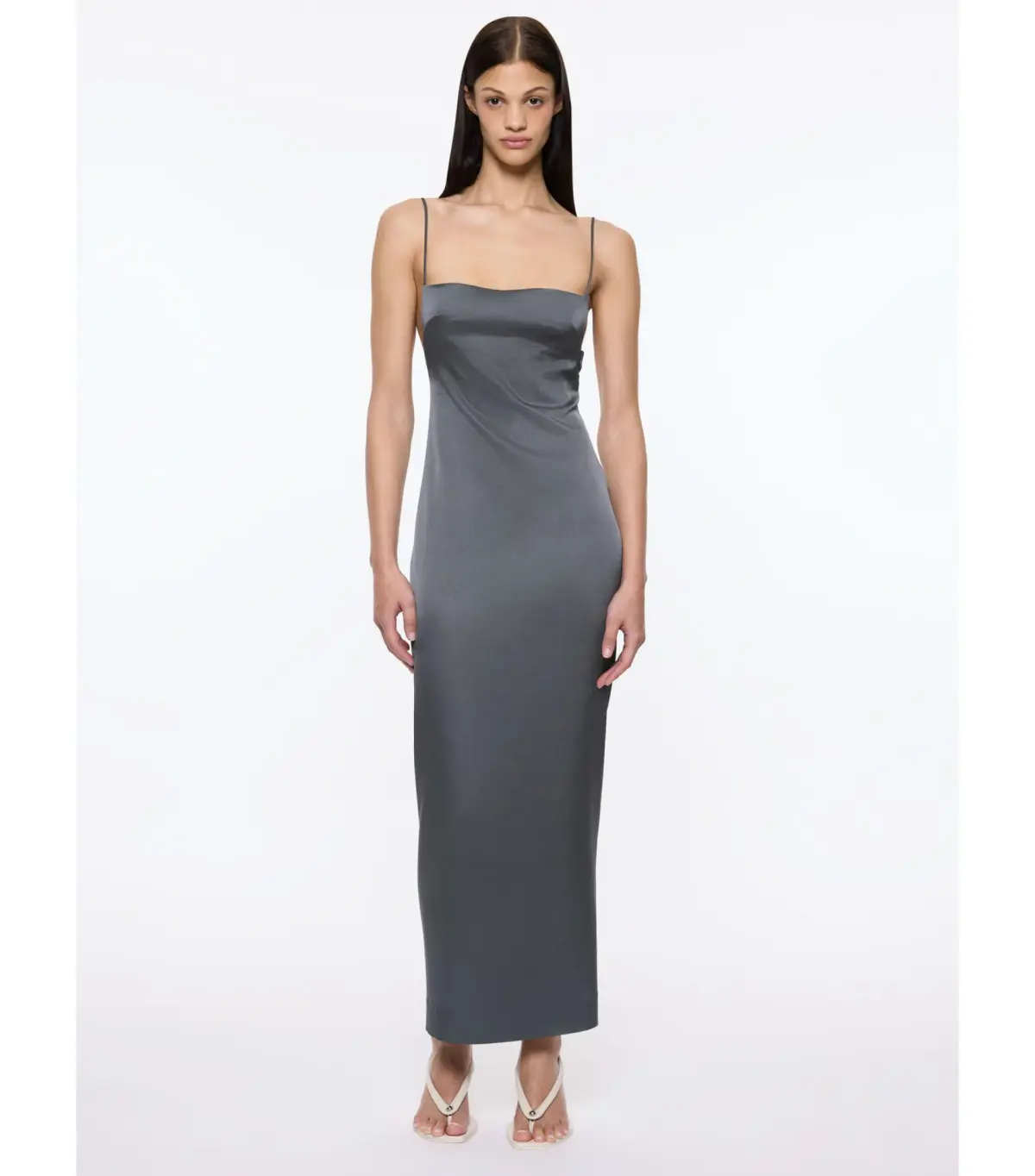 Paris Georgia Phoebe Slip Maxi Dress in Slate Size XS / AU 6 - Image 1