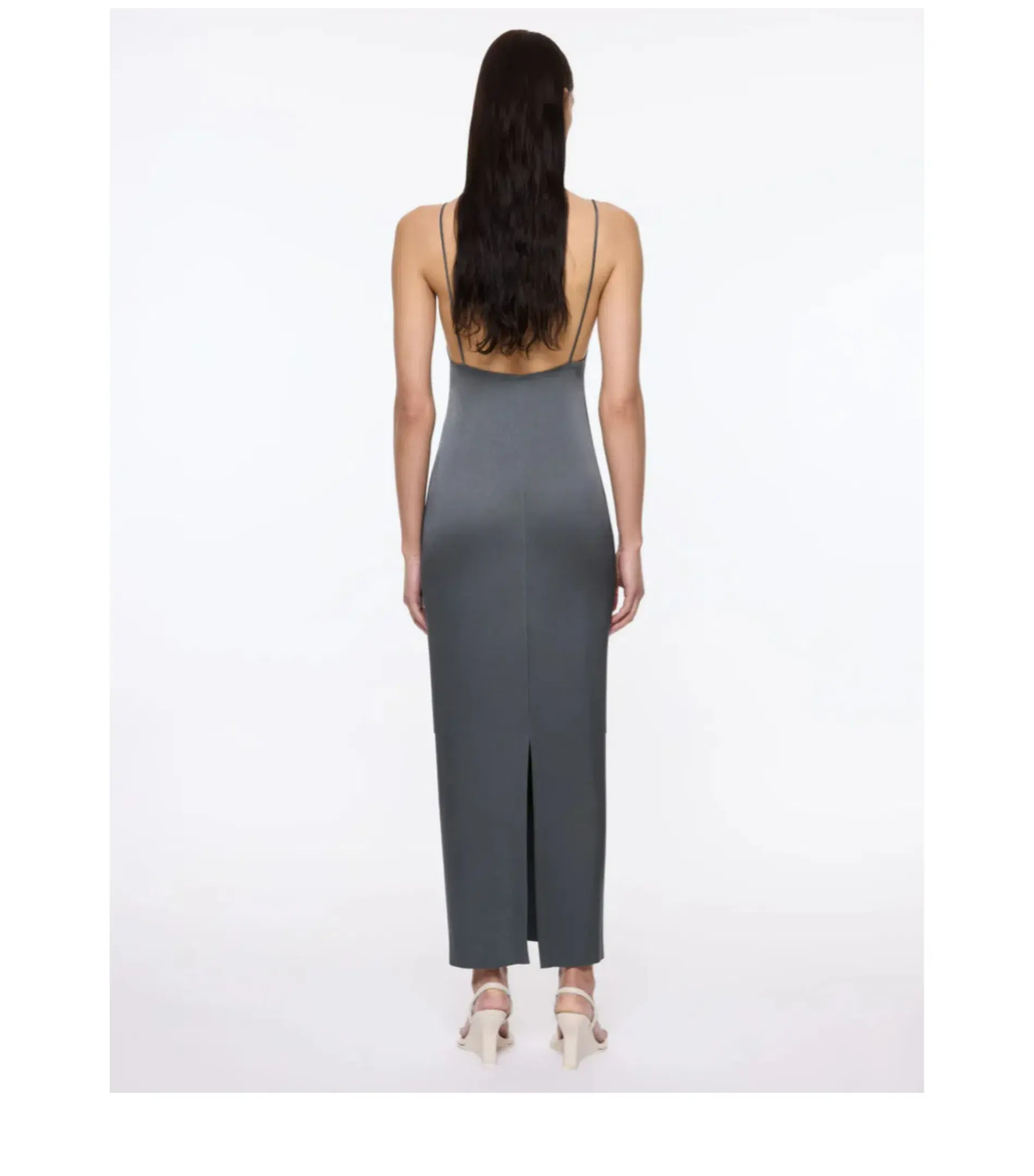 Paris Georgia Phoebe Slip Maxi Dress in Slate Size S / AU 8 - Image 2