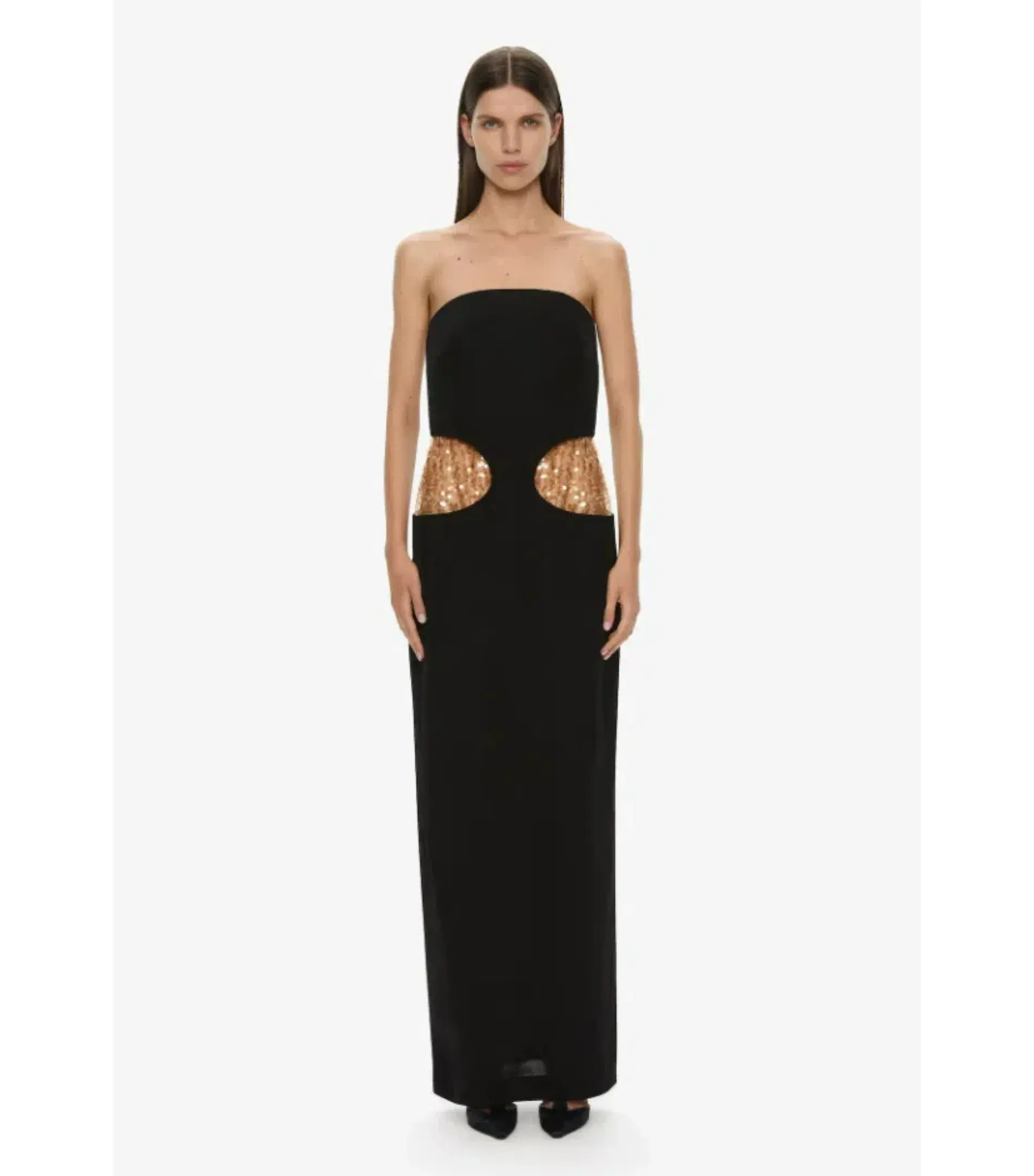 Christopher Esber Borough Strapless Maxi Gown Black Size AU 6 - Image 1