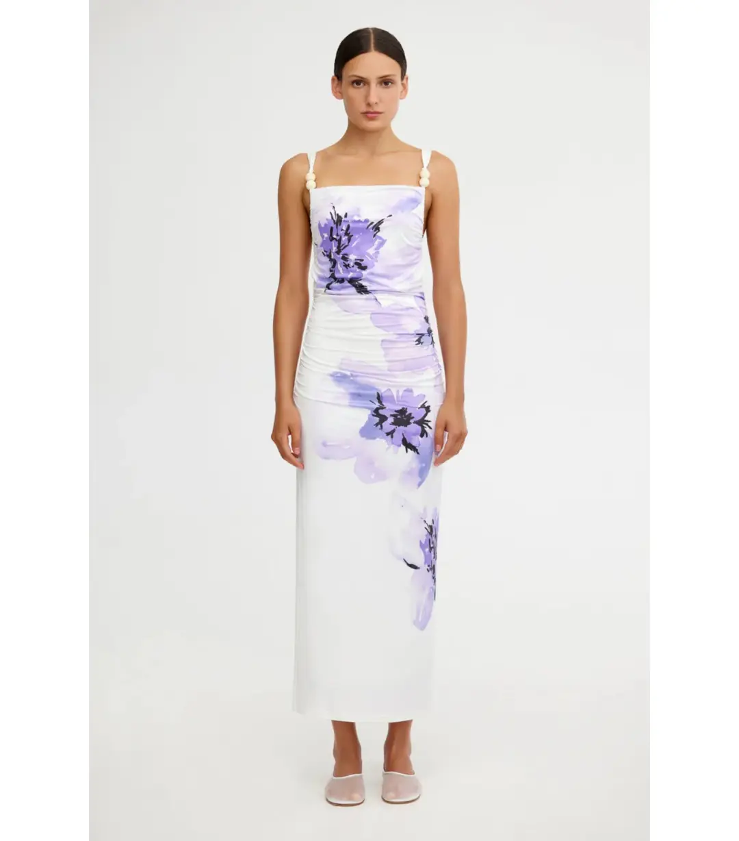 Significant Lena Midi Dress in Pearl Botanic Size AU 8 for rent on The Volte - main image
