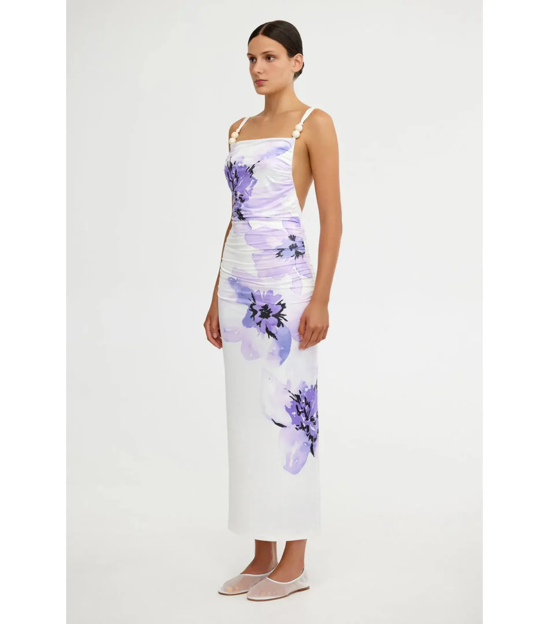 Significant Lena Midi Dress in Pearl Botanic Size AU 8 - Image 2