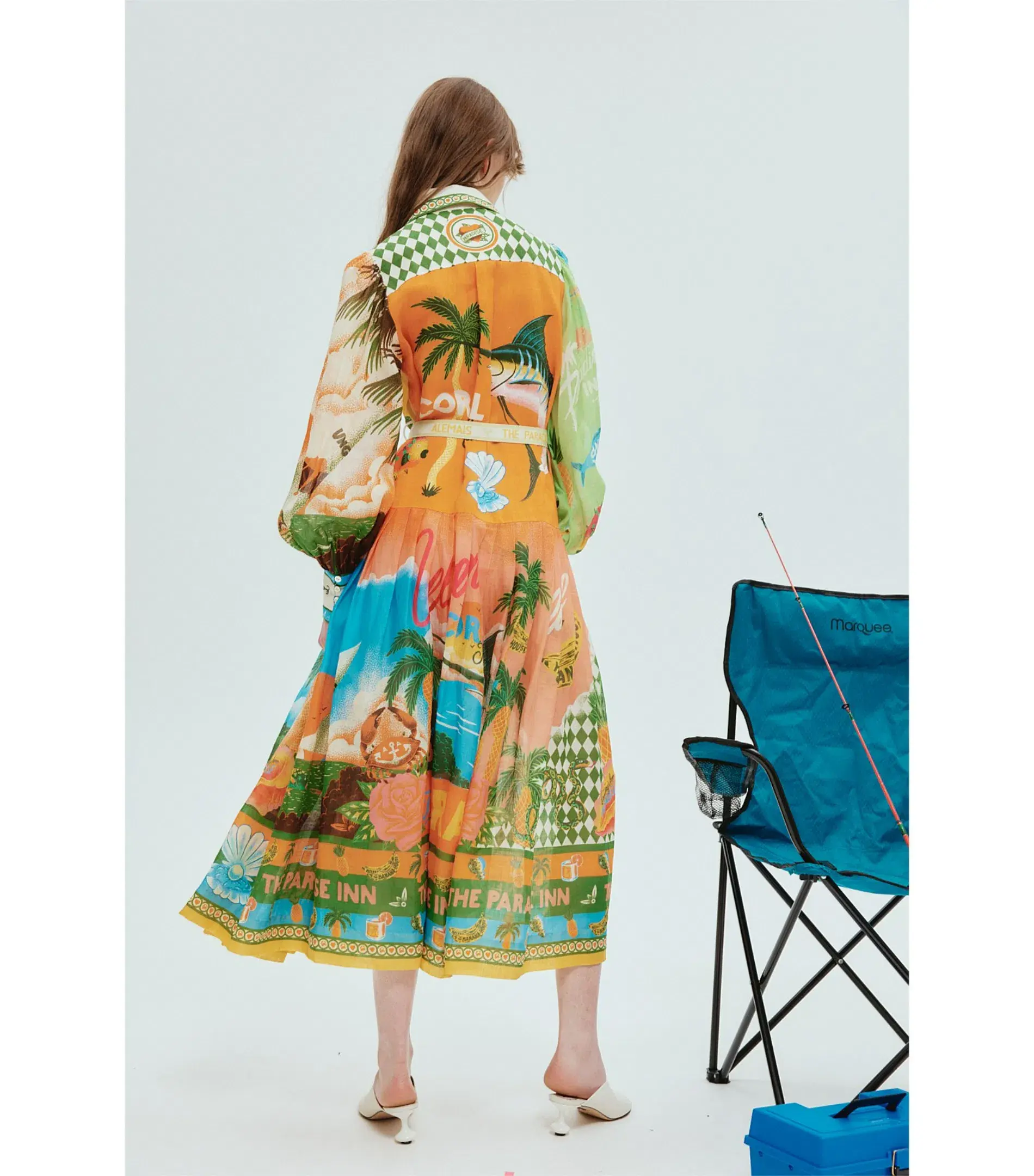 Alemais Paradiso Midi Shirtdress in Multi Size AU 10  - Image 4