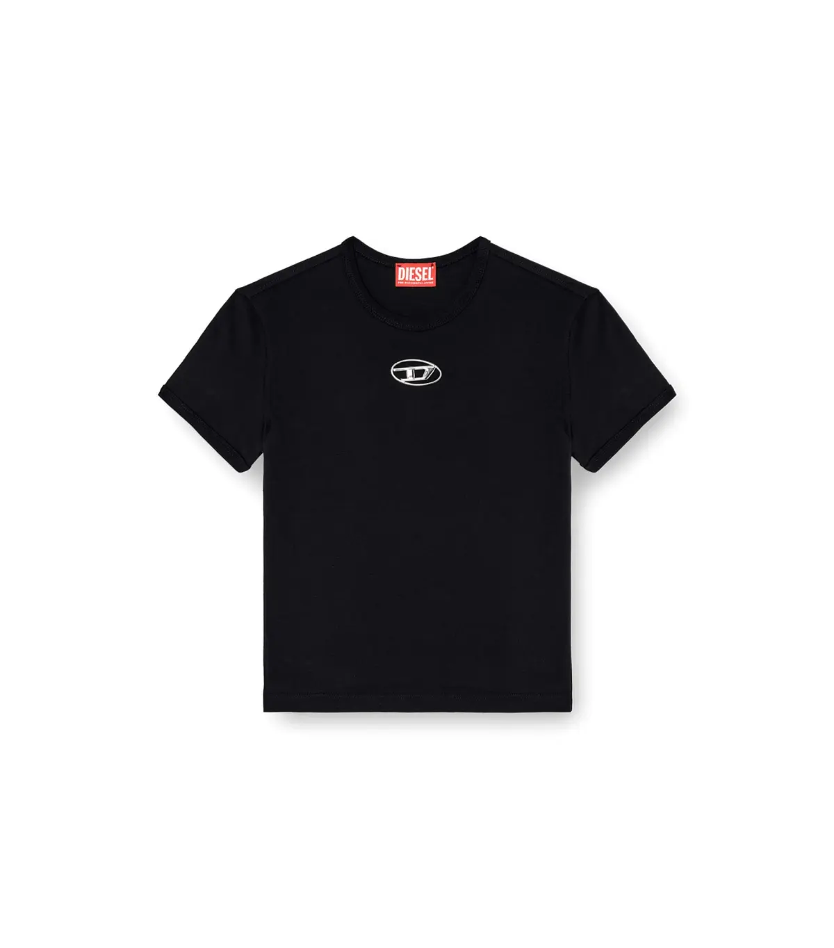 Diesel T-UNCUTIE-LONG-OD-Q1 Tshirt Black Size AU 8 - Image 4