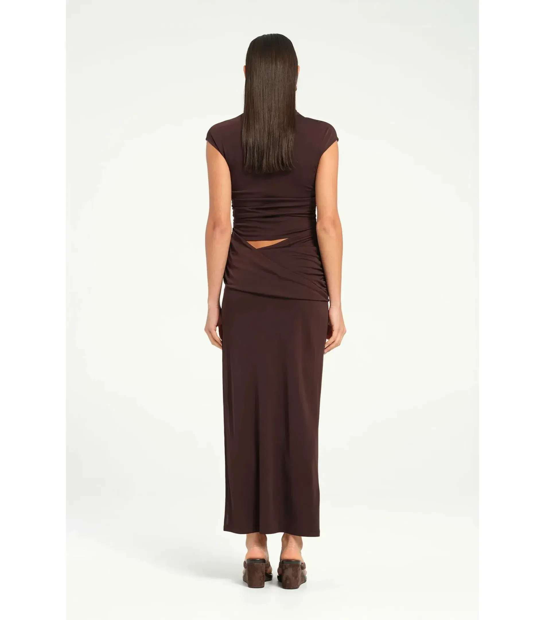 Benni Royce Maxi Dress Brown Size AU 10 - Image 3