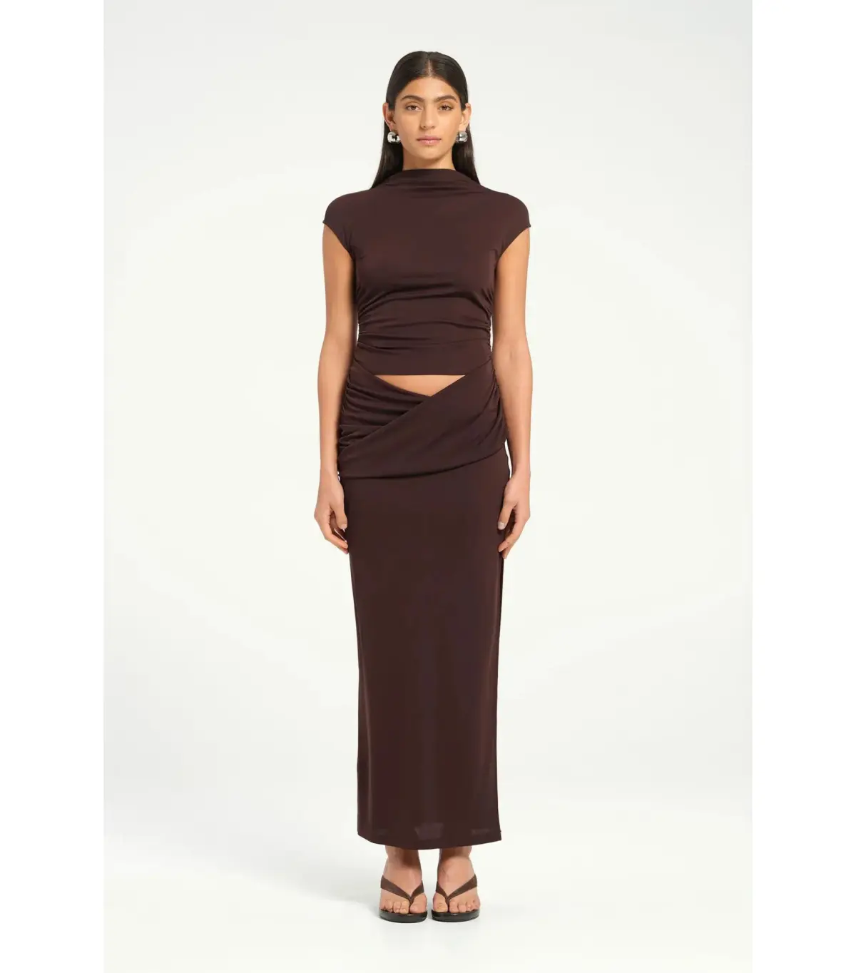 Benni Royce Maxi Dress Brown Size AU 10 - Image 1