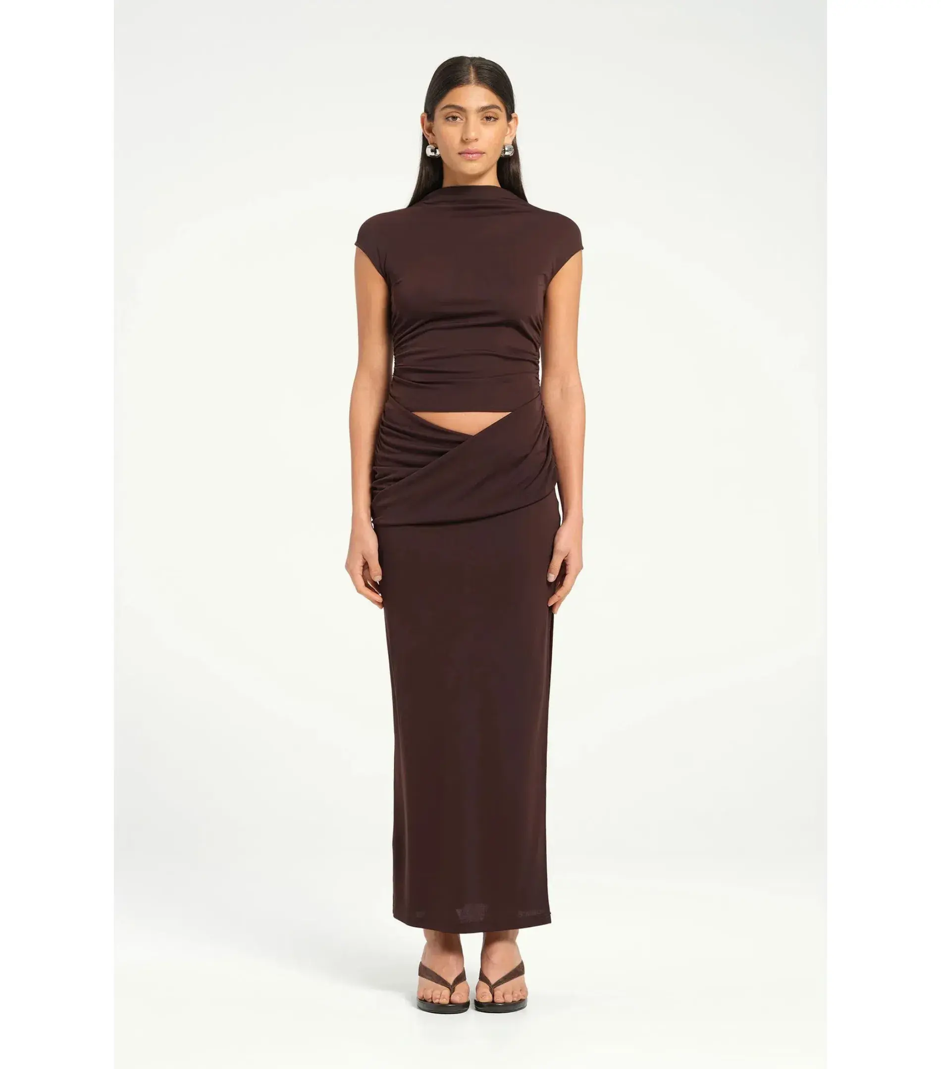 Benni Royce Maxi Dress Brown Size AU 10 - Image 1