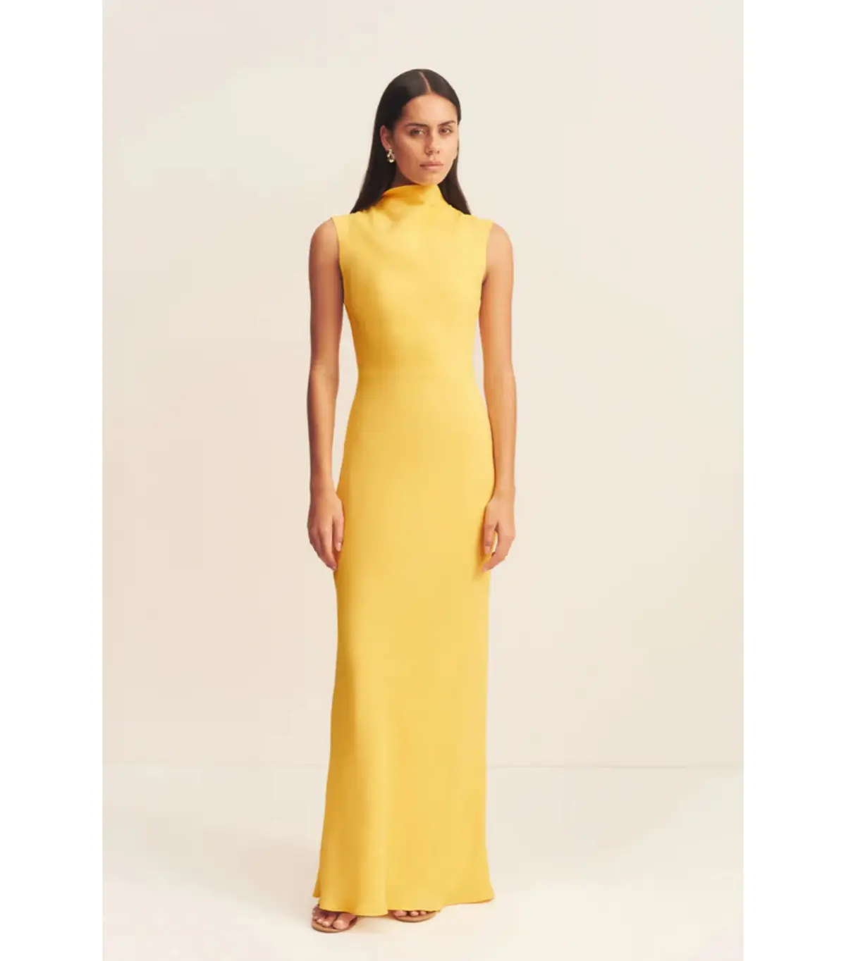 Shona Joy Pierce Sleeveless Maxi Dress in Sunflower Size AU 8 - Image 1