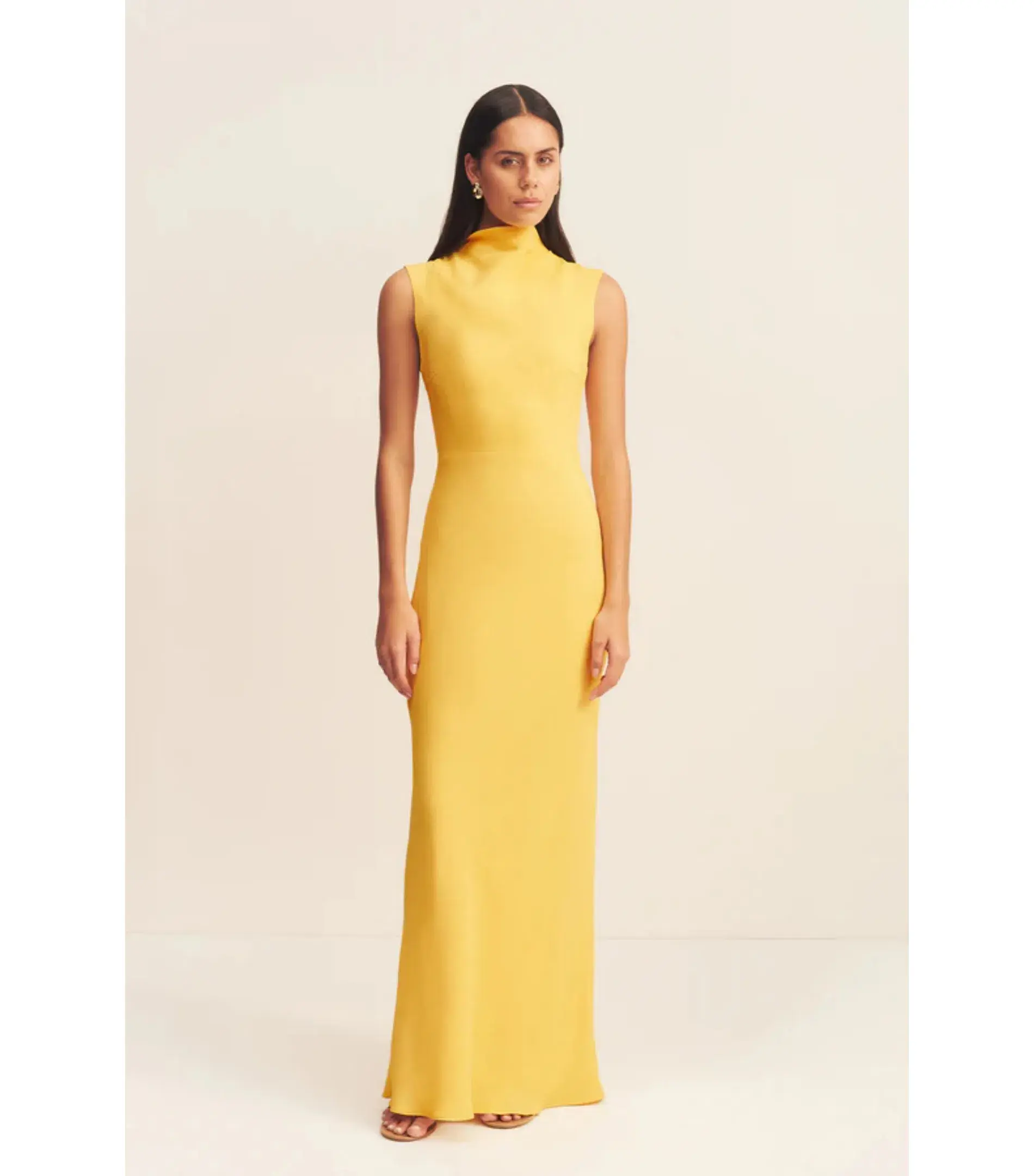 Shona Joy Pierce Sleeveless Maxi Dress in Sunflower Size AU 8 - Image 1