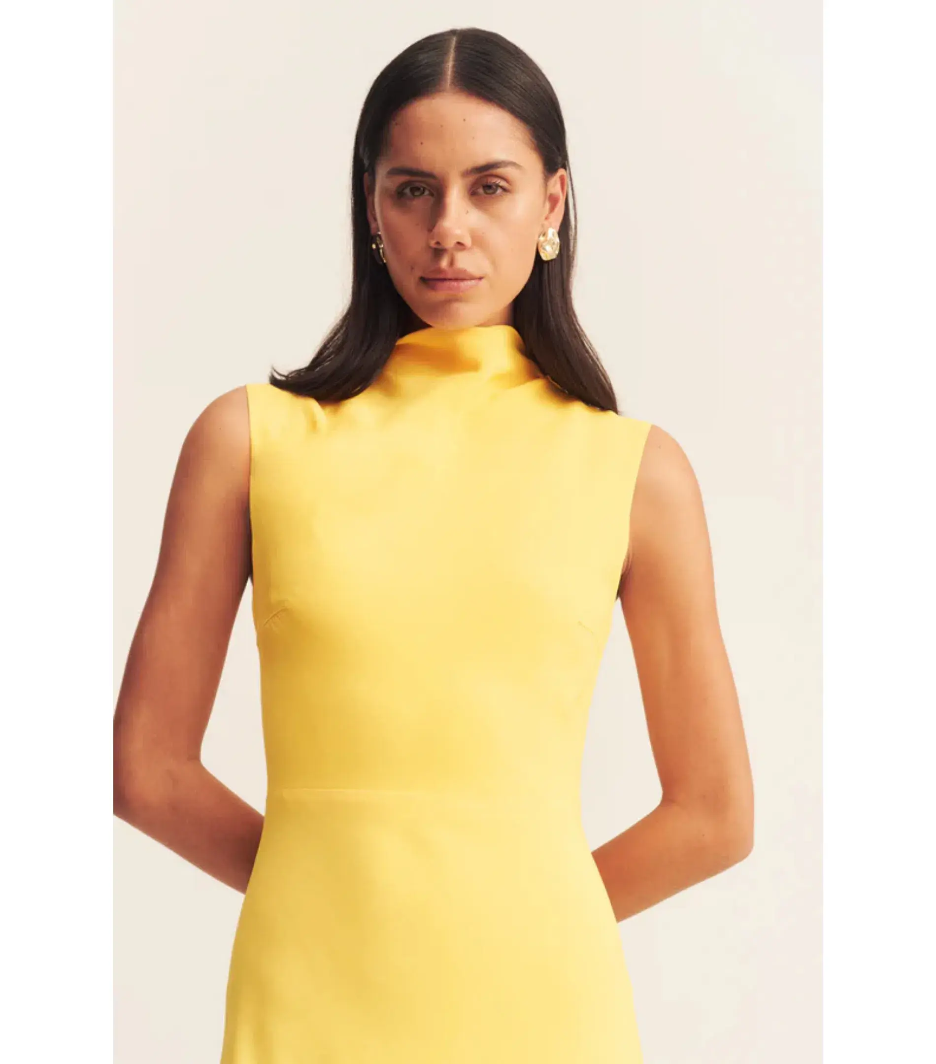 Shona Joy Pierce Sleeveless Maxi Dress in Sunflower Size AU 8 - Image 2