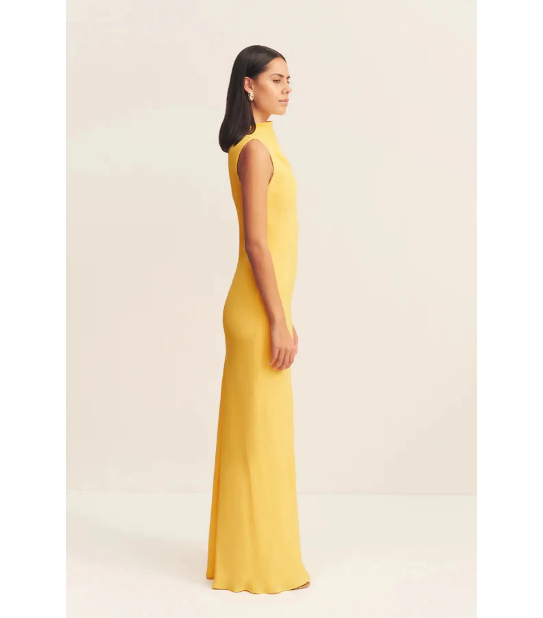 Shona Joy Pierce Sleeveless Maxi Dress in Sunflower Size AU 8 - Image 4