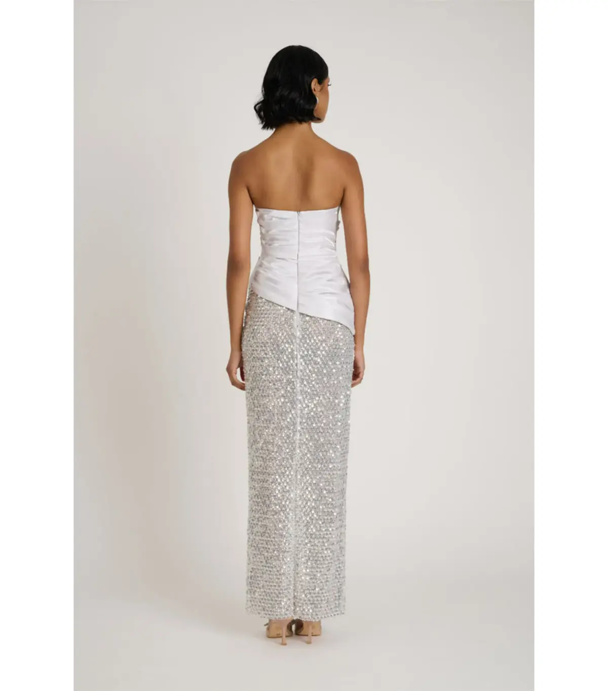 Eliya The Label Gia Maxi Gown Silver Size XS / AU 6 - Image 6