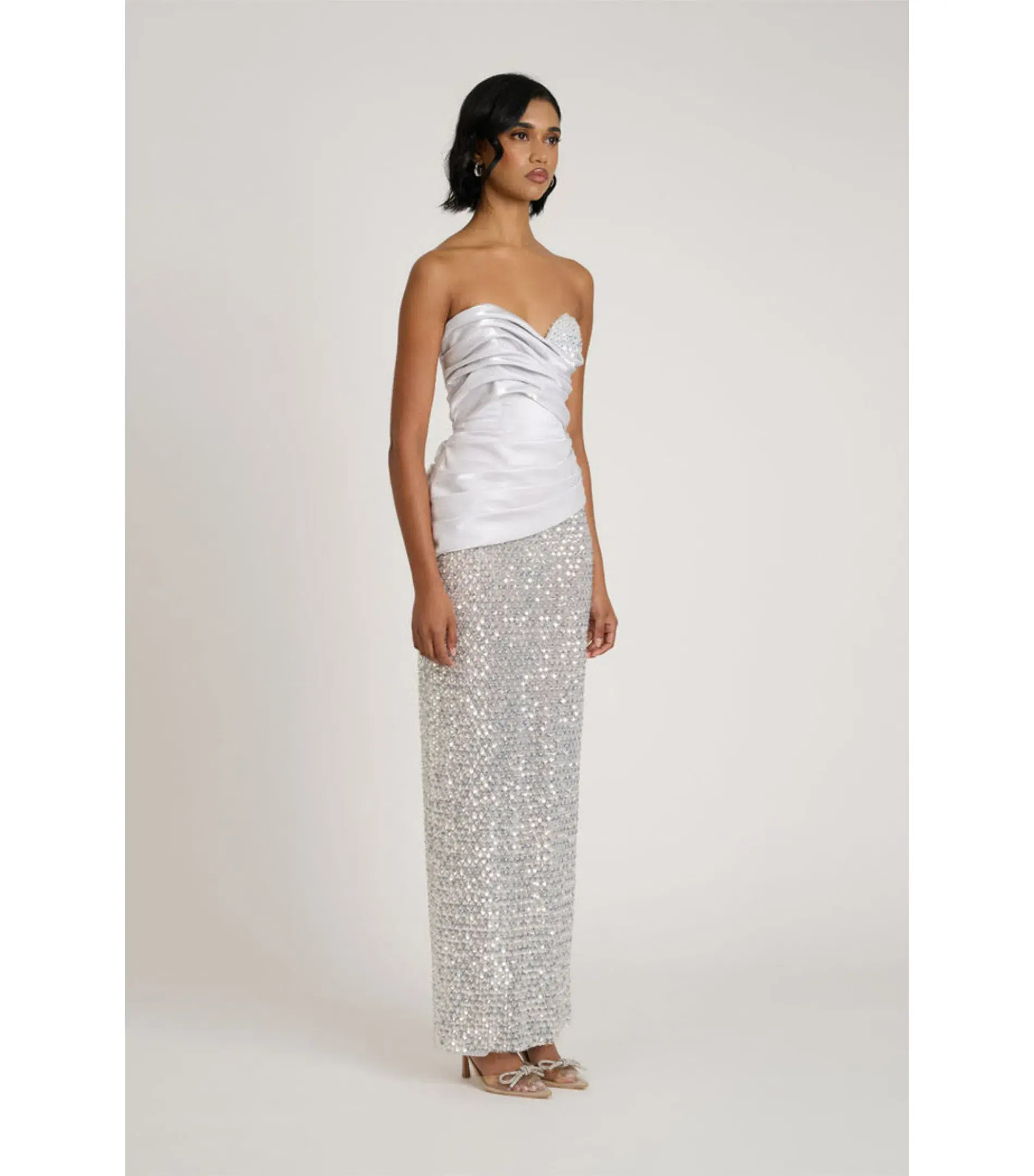 Eliya The Label Gia Maxi Gown Silver Size XS / AU 6 - Image 5