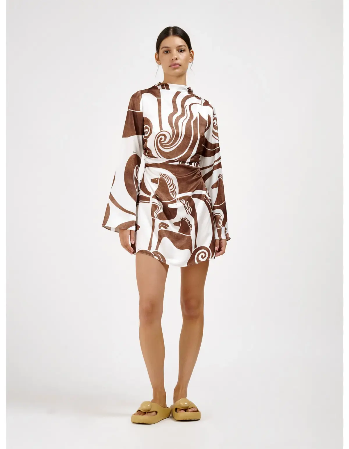 Roame Fargo Mini Dress Chestnut Size 1 / AU 8 - Image 1