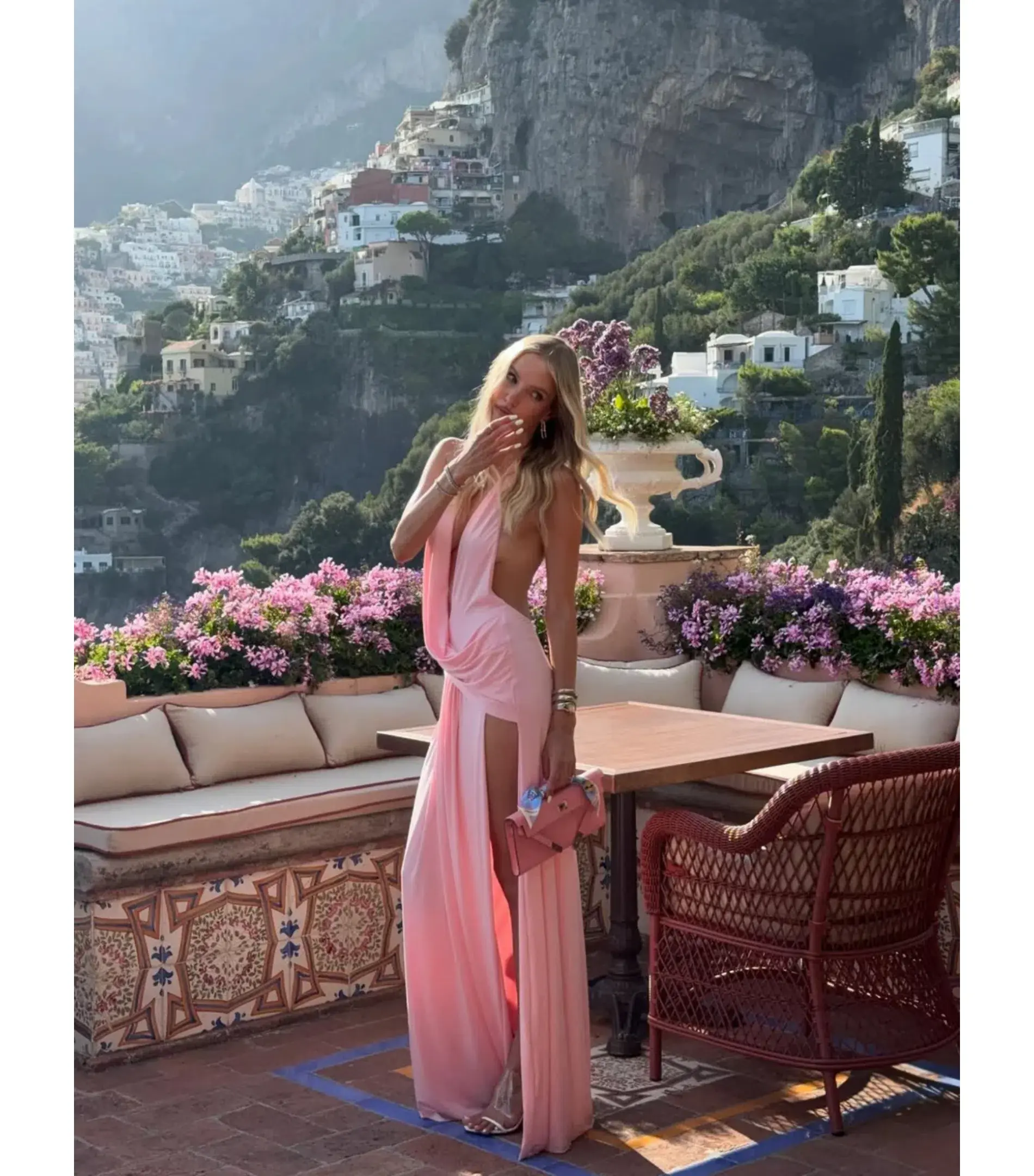 Natalie Rolt Winona Maxi Gown Blossom Pink Size 1 / AU 8 - Image 2