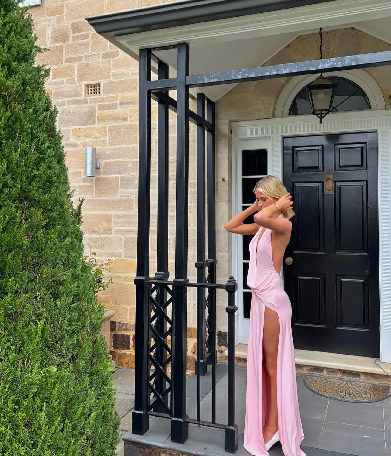 Natalie Rolt Winona Maxi Gown Blossom Pink Size 1 / AU 8 - Image 4